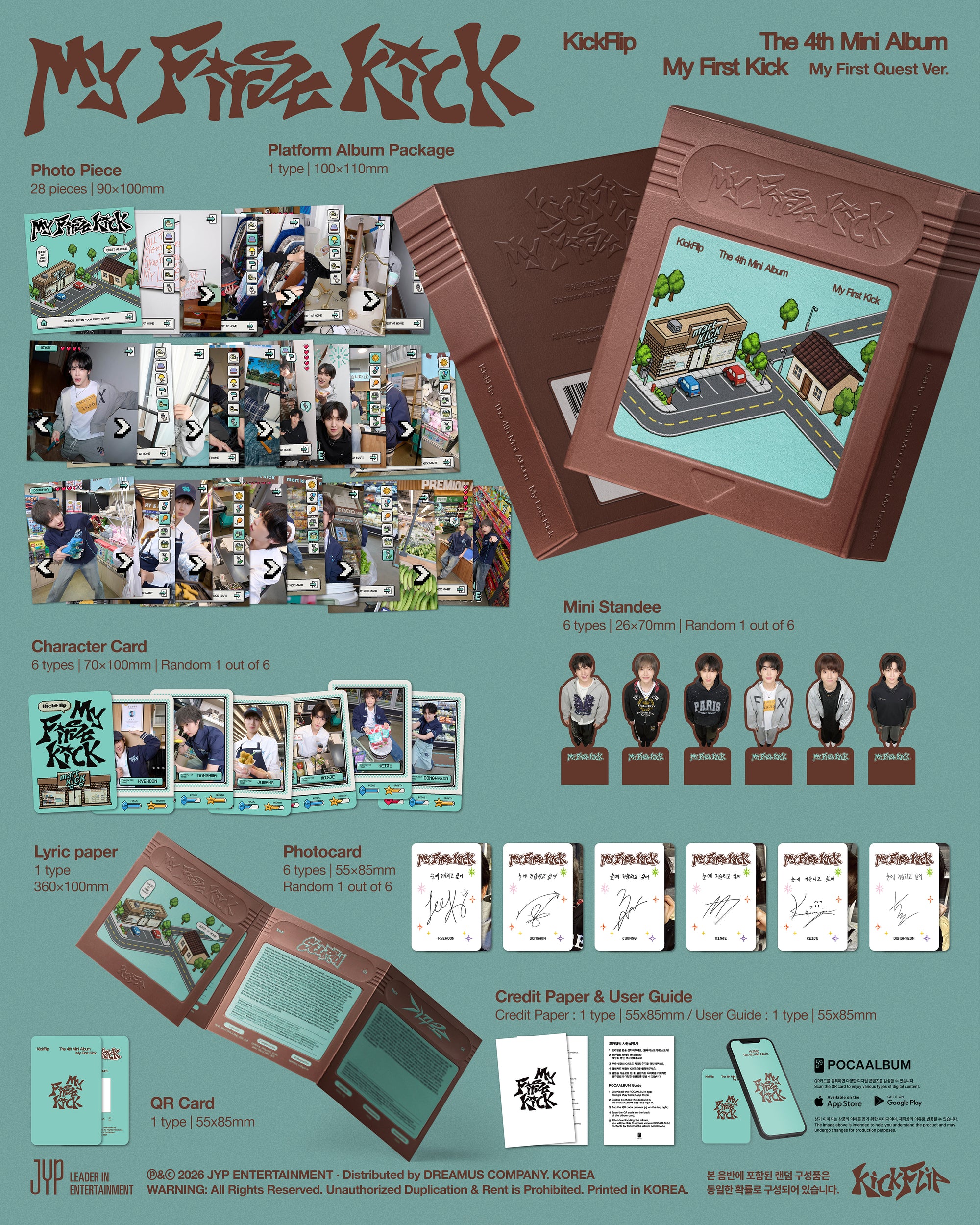 KICKFLIP 4TH MINI ALBUM [MY FIRST KICK] (MY FIRST QUEST VER.) (PLATOFRM)