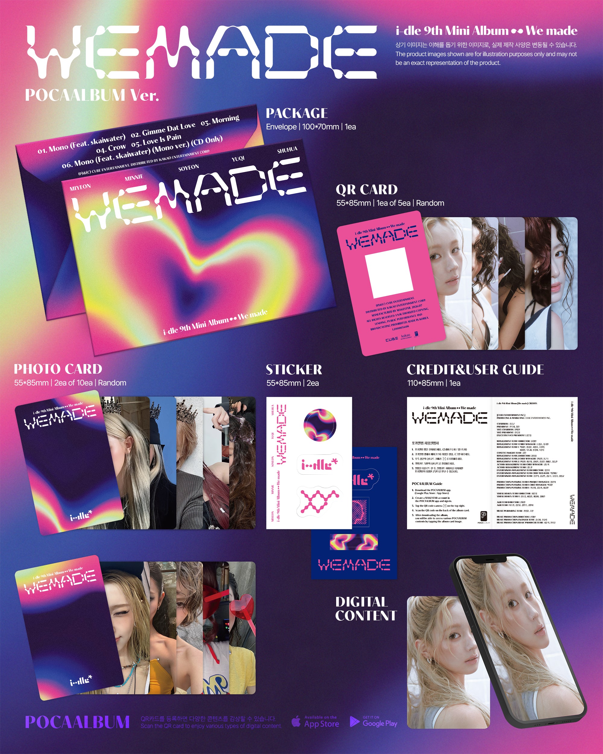 I-DLE 9TH MINI ALBUM [WE MADE] (POCAALBUM VER.)