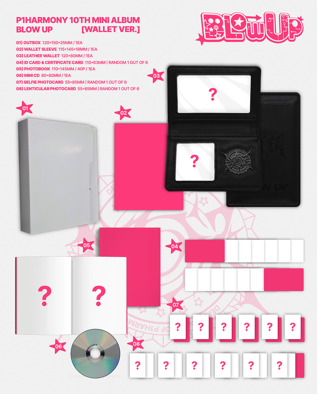 P1HARMONY 10TH MINI ALBUM [BLOW UP] (WALLET VER.)