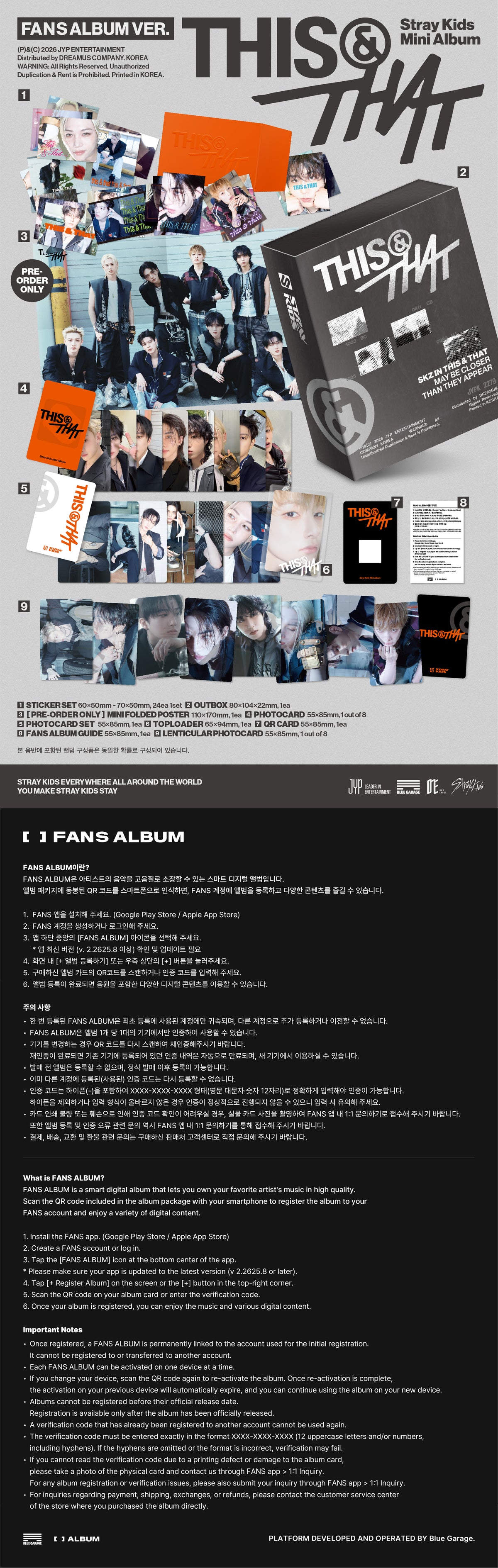 STRAY KIDS 10TH MINI ALBUM [THIS & THAT] (FANS ALBUM VER.)
