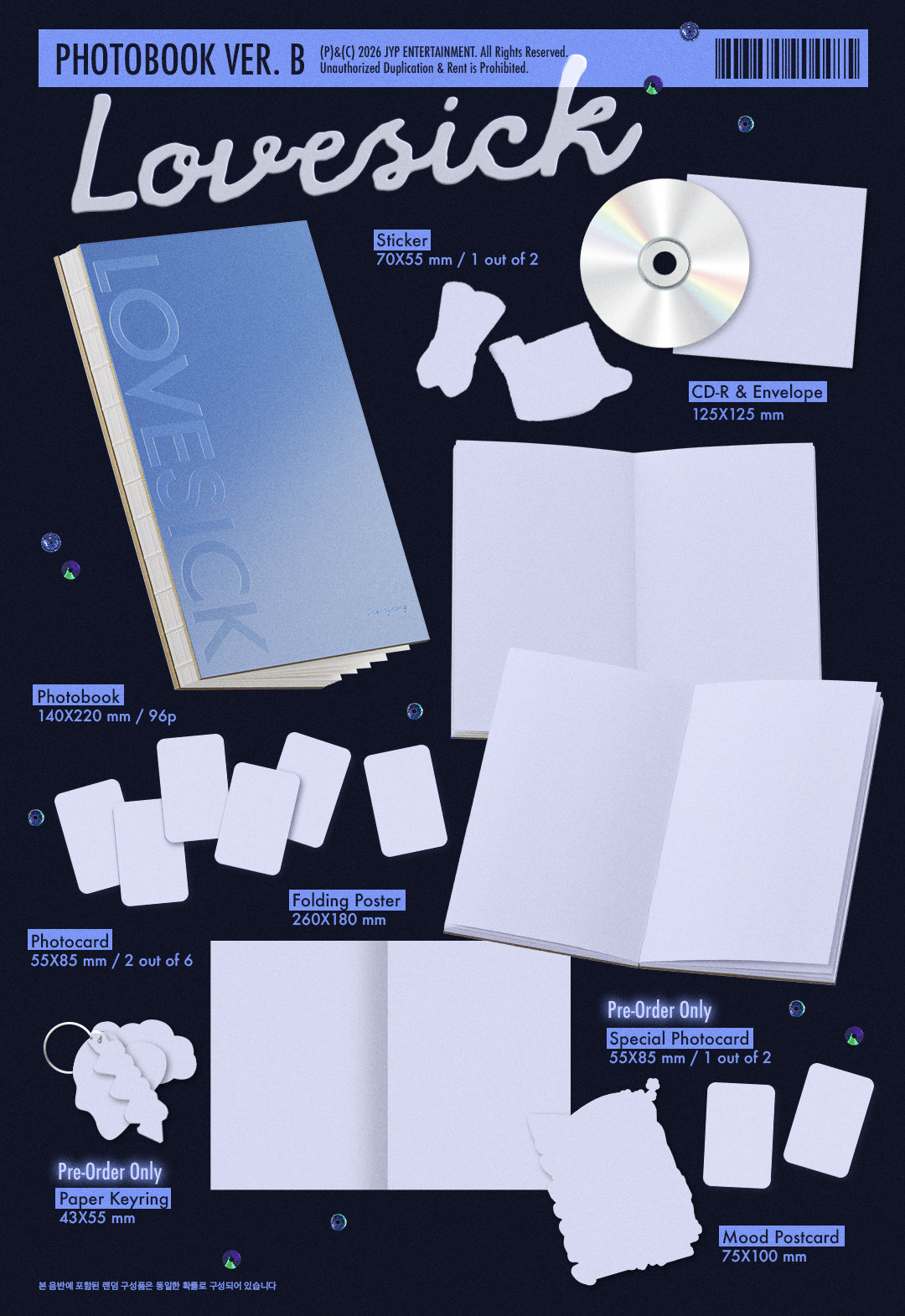 CHAERYEONG 1ST MINI ALBUM [LOVESICK] (PHOTOBOOK VER.)