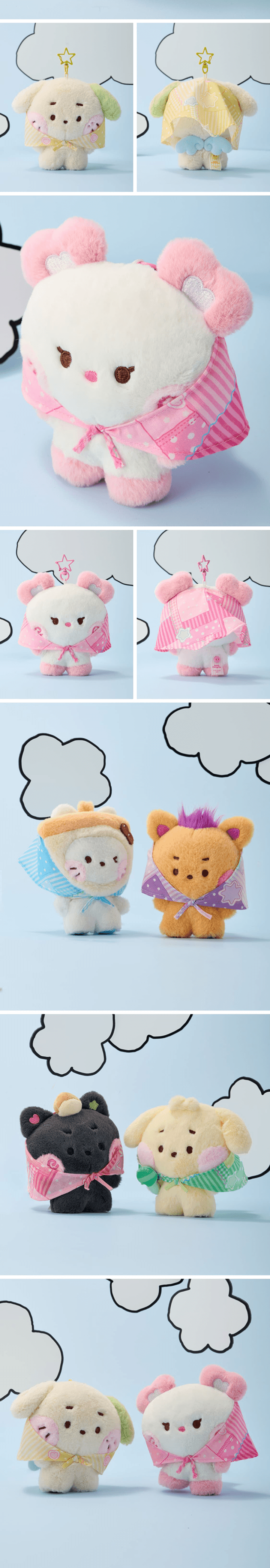 NCT WISH X LINE FRIENDS WISHNINI HOUSE SCARF PLUSH KEYRING