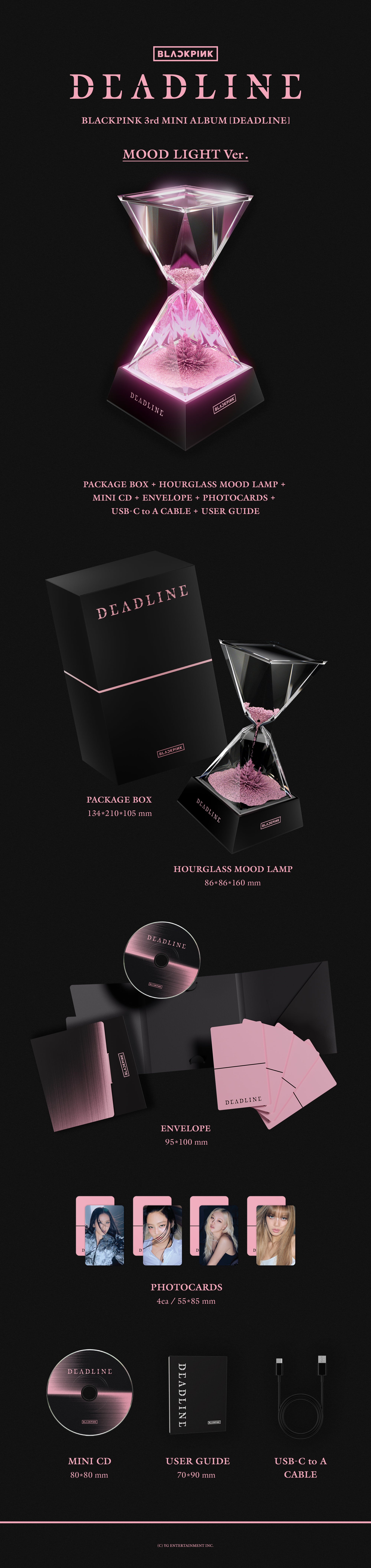BLACKPINK 3RD MINI ALBUM [DEADLINE] (MOOD LIGHT VER.)
