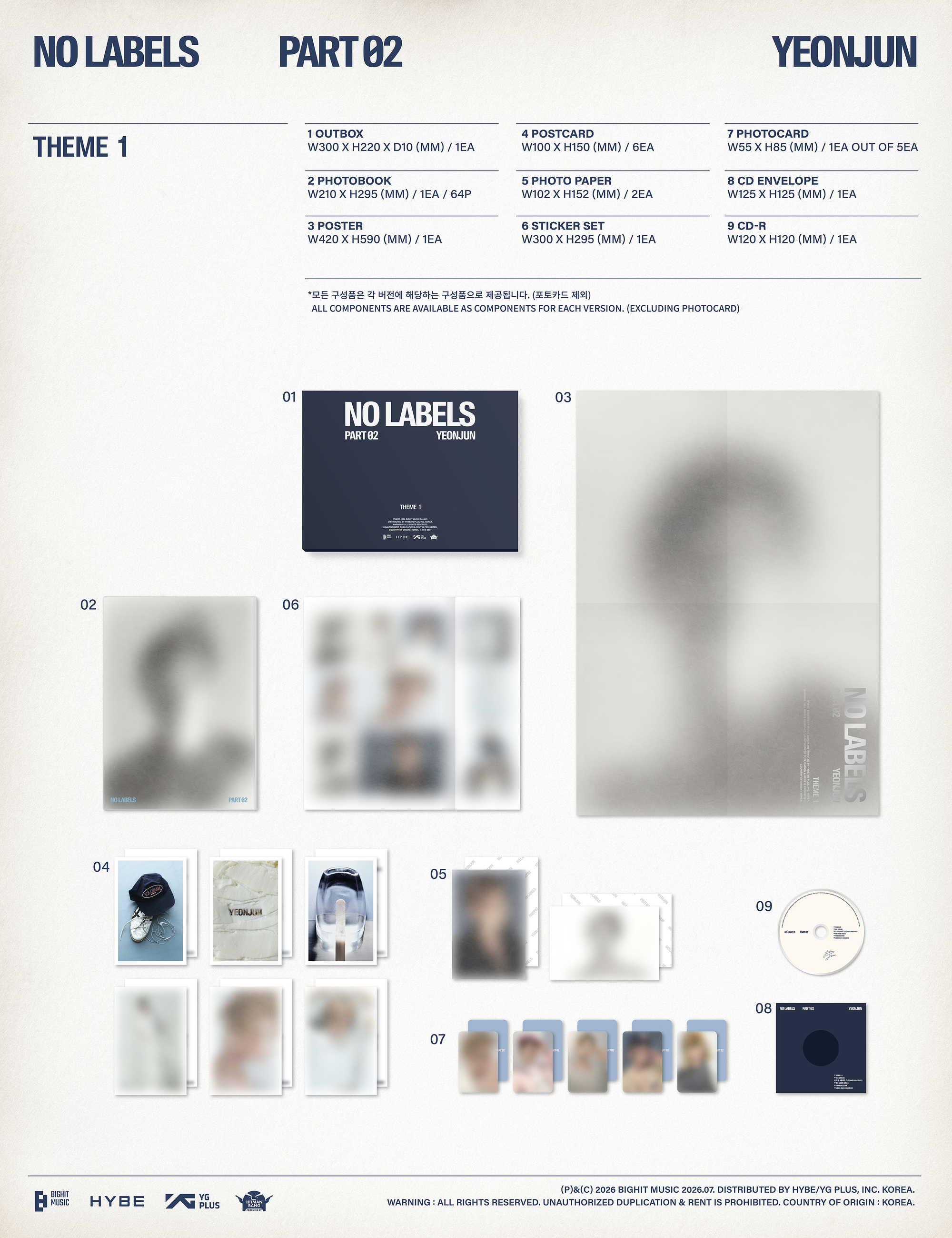 YEONJUN 2ND MINI ALBUM [NO LABELS: PART 02] (PHOTOBOOK VER.)