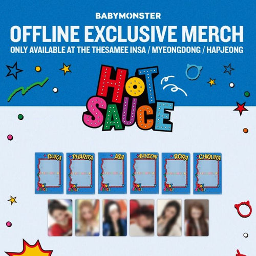 [現貨] BABYMONSTER HOT SAUCE MERCH MD 快閃周邊 週邊 代購 小卡 L-HOLDER + PHOTOCARD 卡套