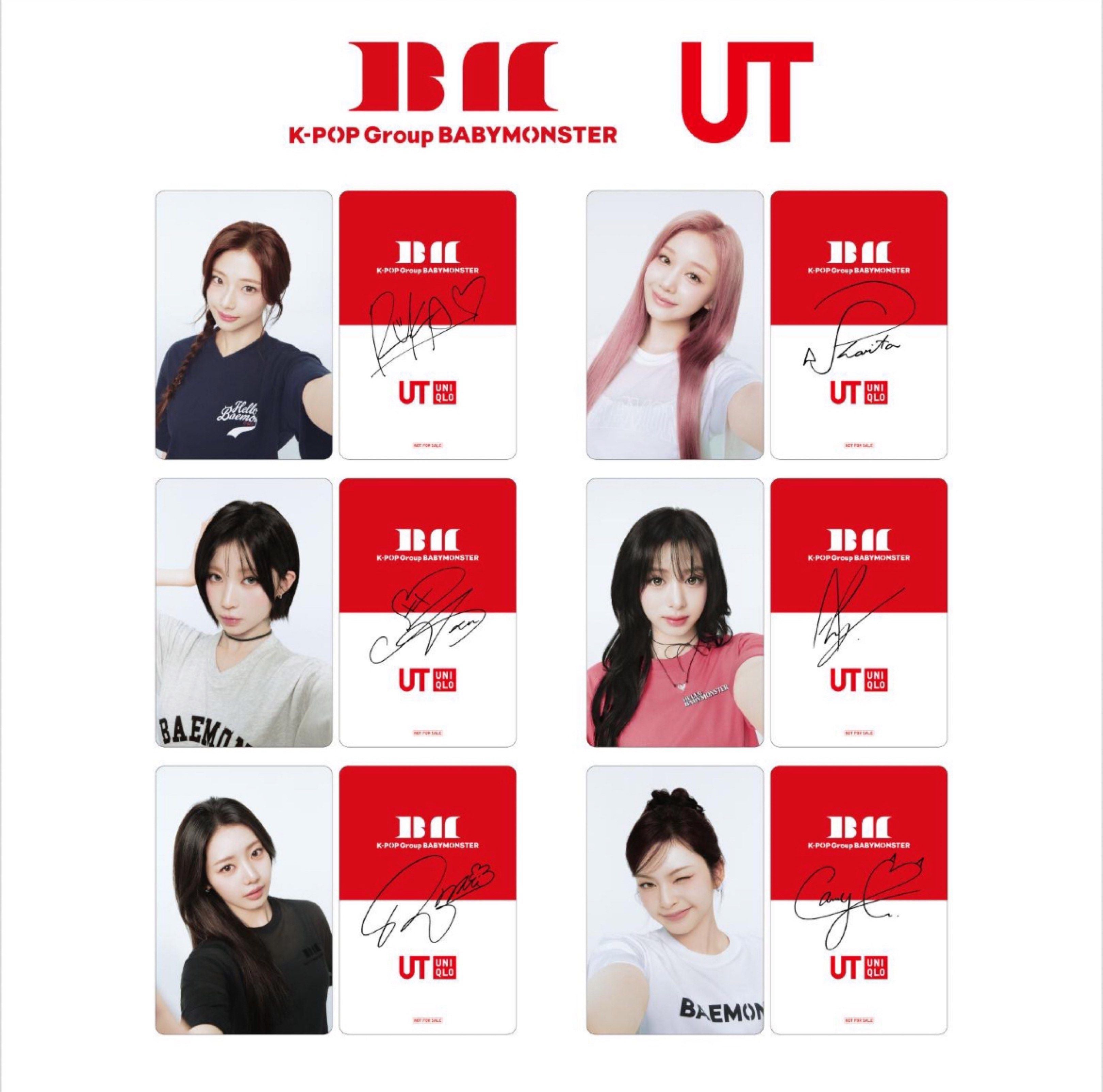 BABYMONSTER X UNIQLO 小卡