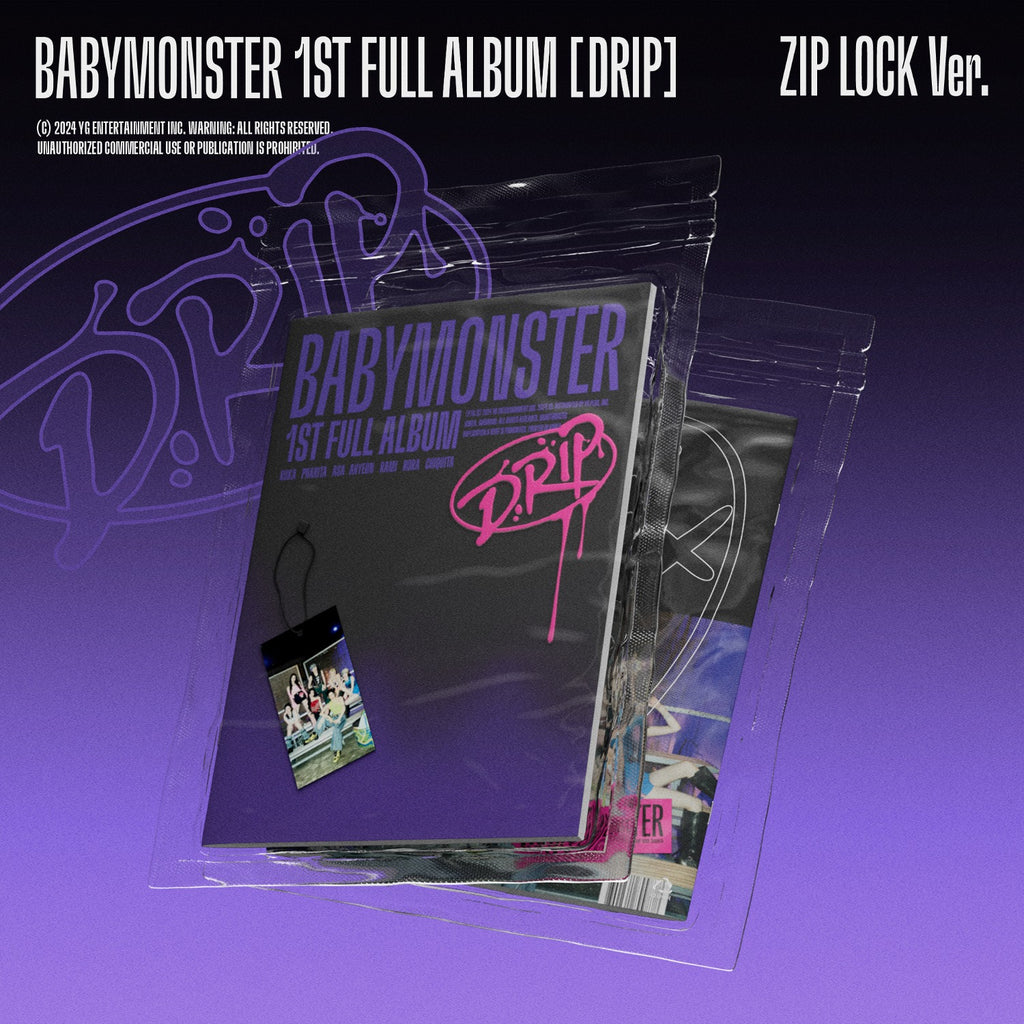 BABYMONSTER 1ST FULL ALBUM [DRIP] (ZIP LOCK / BINDER VER.)