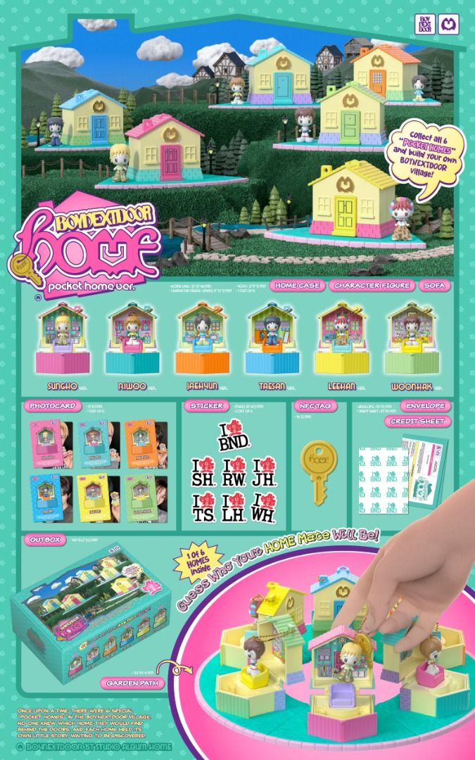 BOYNEXTDOOR 1ST STUDIO ALBUM [HOME] (POCKET HOME VER.)