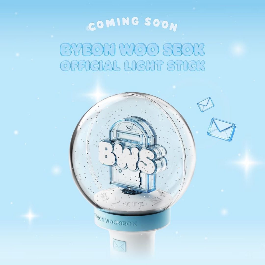 [預購] BYEON WOO SEOK 邊佑錫 OFFICIAL LIGHT STICK 手燈 應援棒 FANLIGHT 小卡 代購 BWS