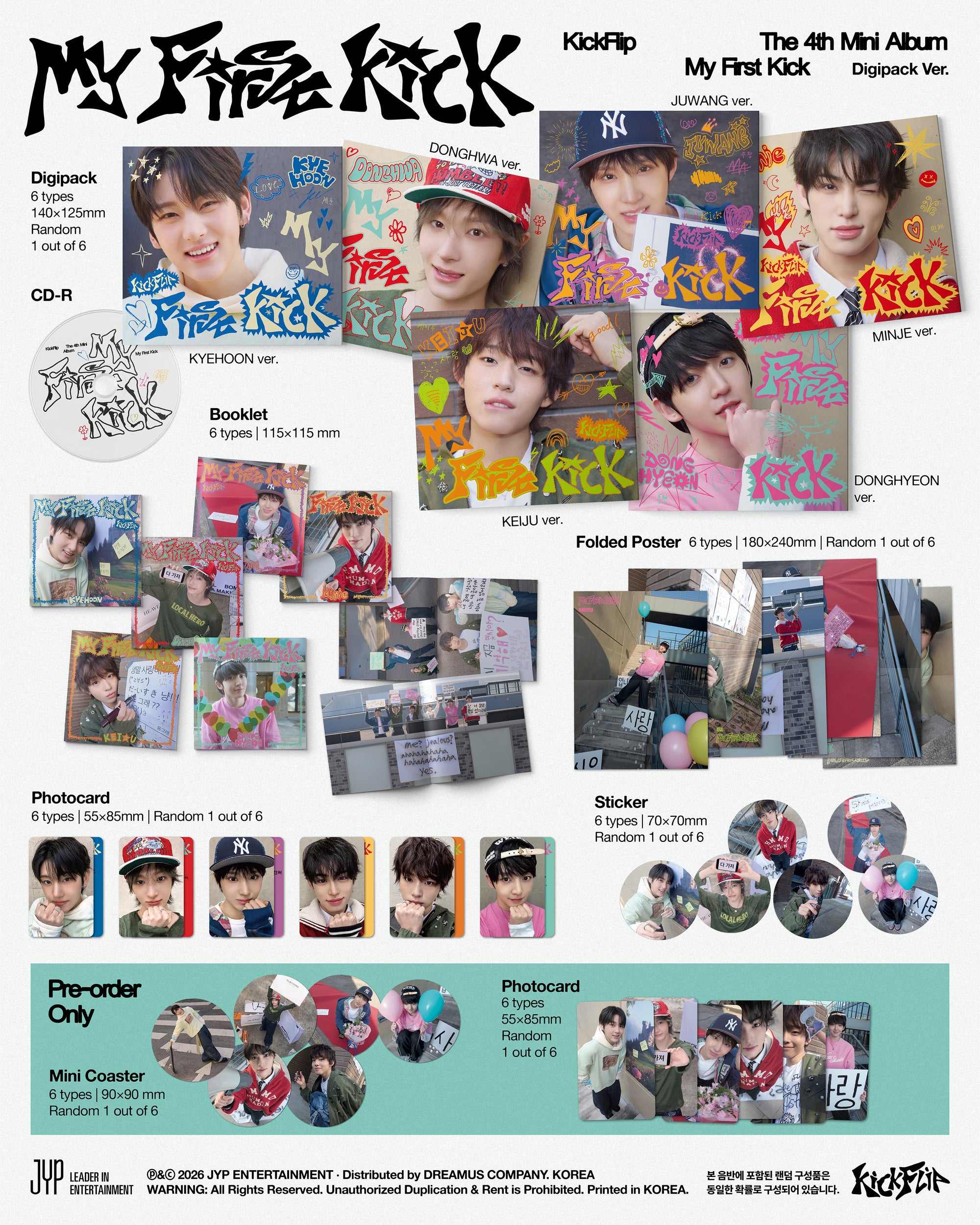 KICKFLIP 4TH MINI ALBUM [MY FIRST KICK] (DIGIPACK VER.)