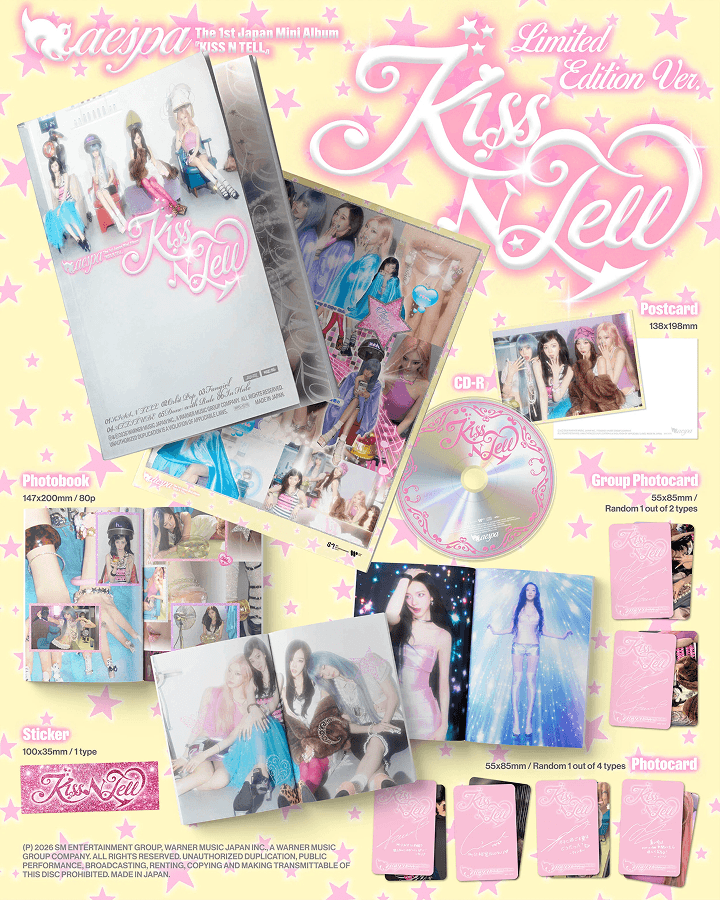 AESPA 1ST JAPAN MINI ALBUM [KISS N TELL] (LIMITED EDITION VER.)