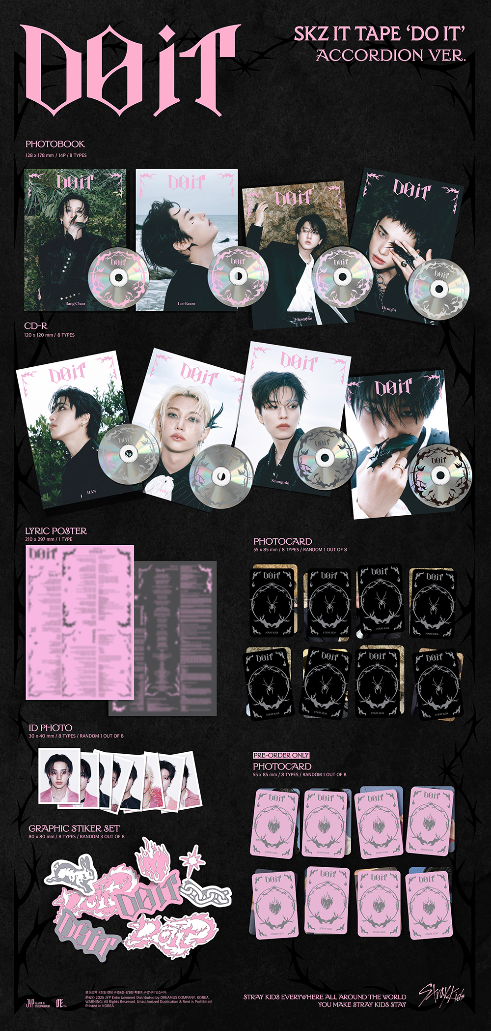 STRAY KIDS SKZ IT TAPE [DO IT] (ACCORDION VER.)