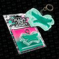 LE SSERAFIM 2ND SINGLE ALBUM 'MADE MY NIGHT' GLOW CLICKER KEYCHAIN VER. (GREEN / PINK)