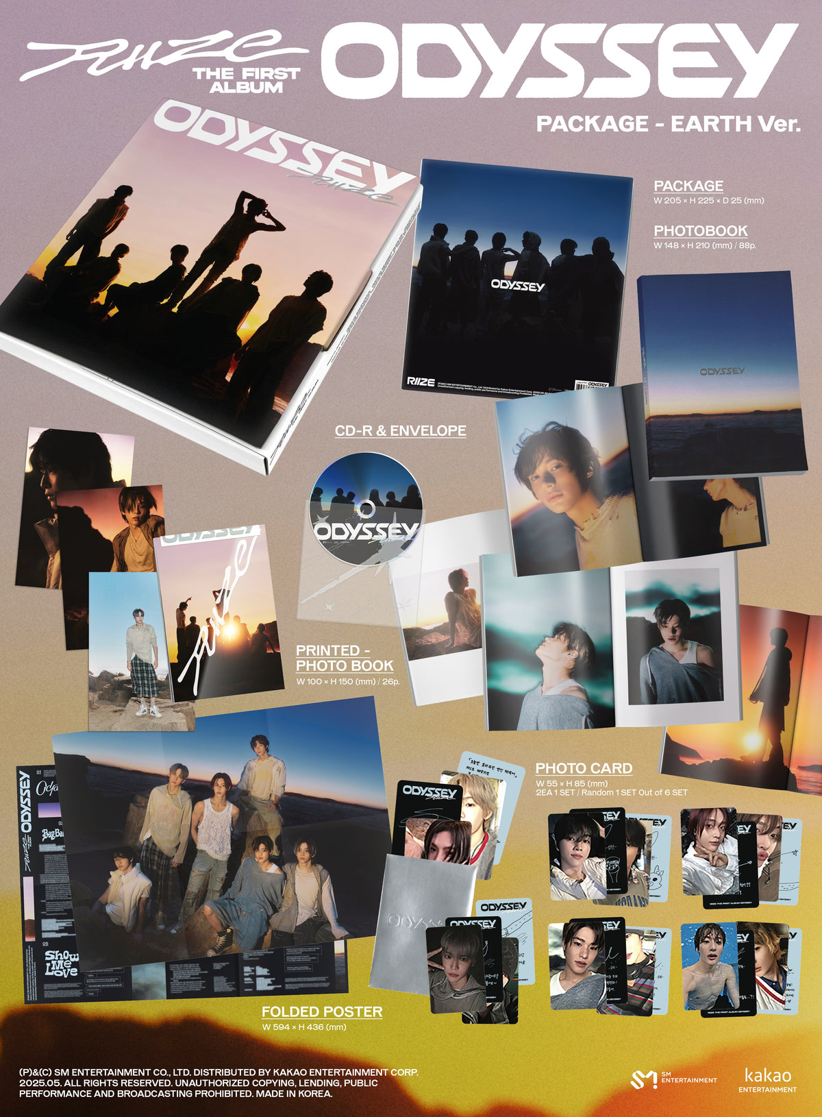 RIIZE 1ST ALBUM [ODYSSEY] (PACKAGE VER.)