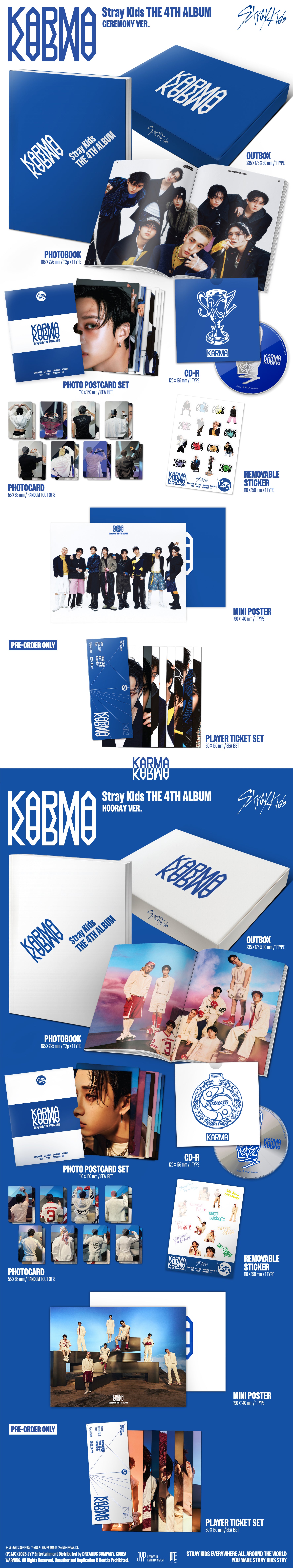 STRAY KIDS THE 4TH ALBUM [KARMA] (CEREMONY / HOORAY VER.)