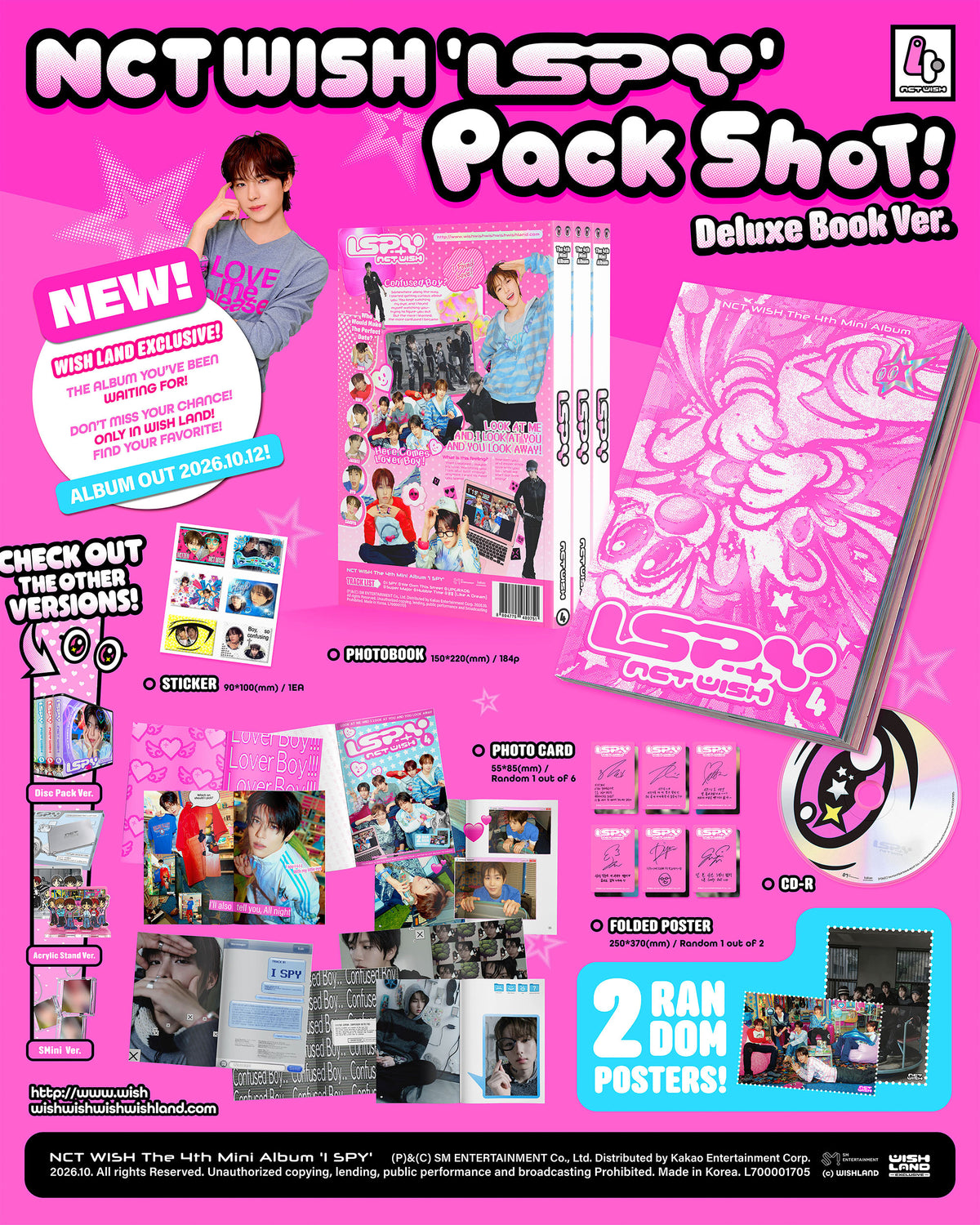 NCT WISH 4TH MINI ALBUM [I SPY] (DELUXE BOOK VER.)