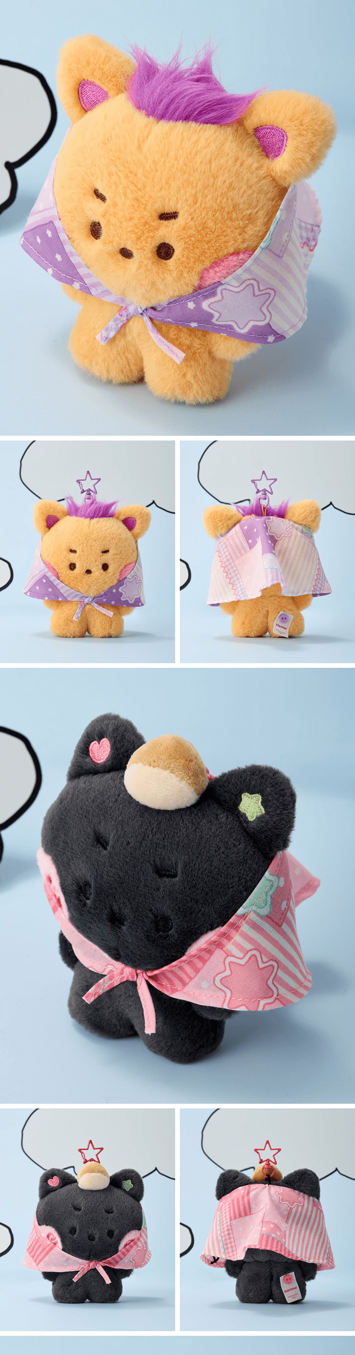 NCT WISH X LINE FRIENDS WISHNINI HOUSE SCARF PLUSH KEYRING