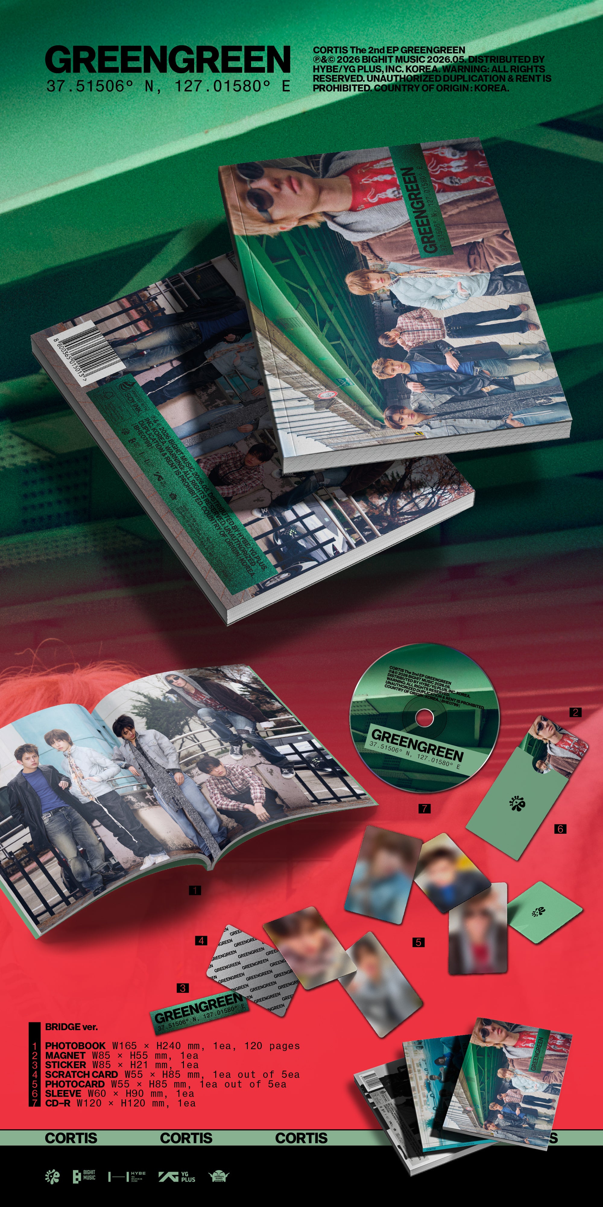 CORTIS 2ND EP ALBUM [GREENGREEN] (PHOTOBOOK VER.)
