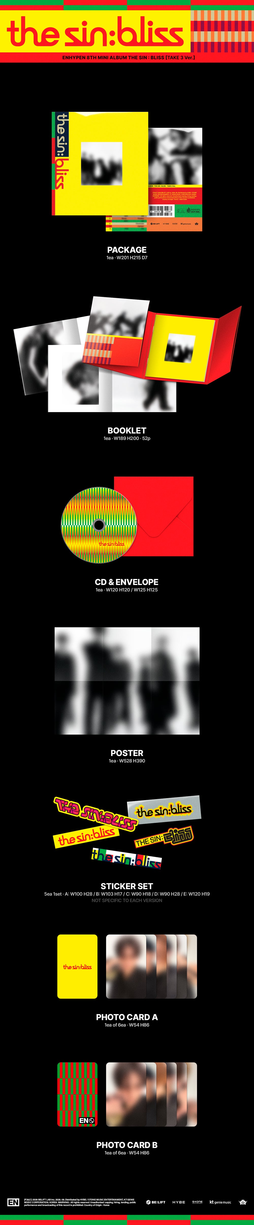 ENHYPEN 8TH MINI ALBUM [THE SIN : BLISS] (PHOTOBOOK VER.)