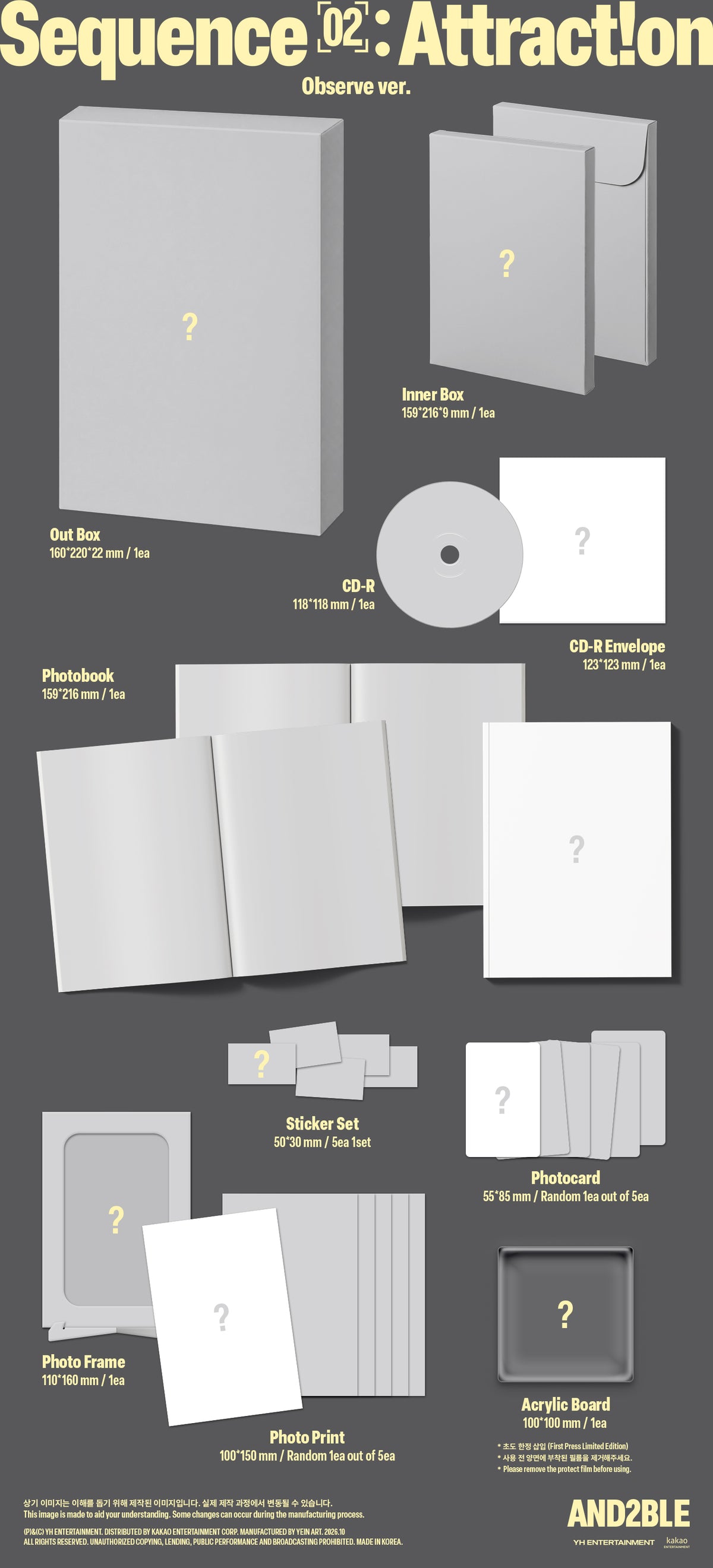 AND2BLE 2ND MINI ALBUM [SEQUENCE 02: ATTRACTION] (PHOTOBOOK VER.)