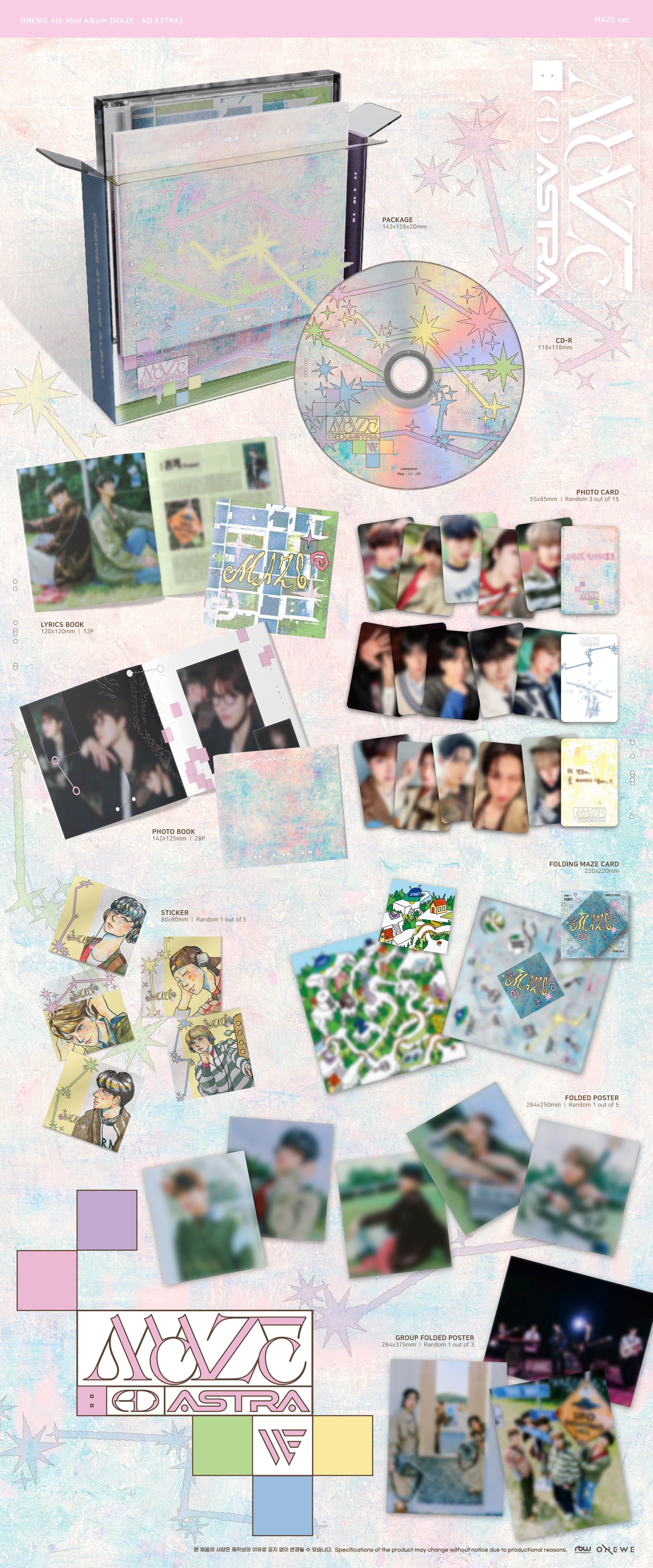ONEWE 4TH MINI ALBUM [MAZE : AD ASTRA] (MAZE VER.)