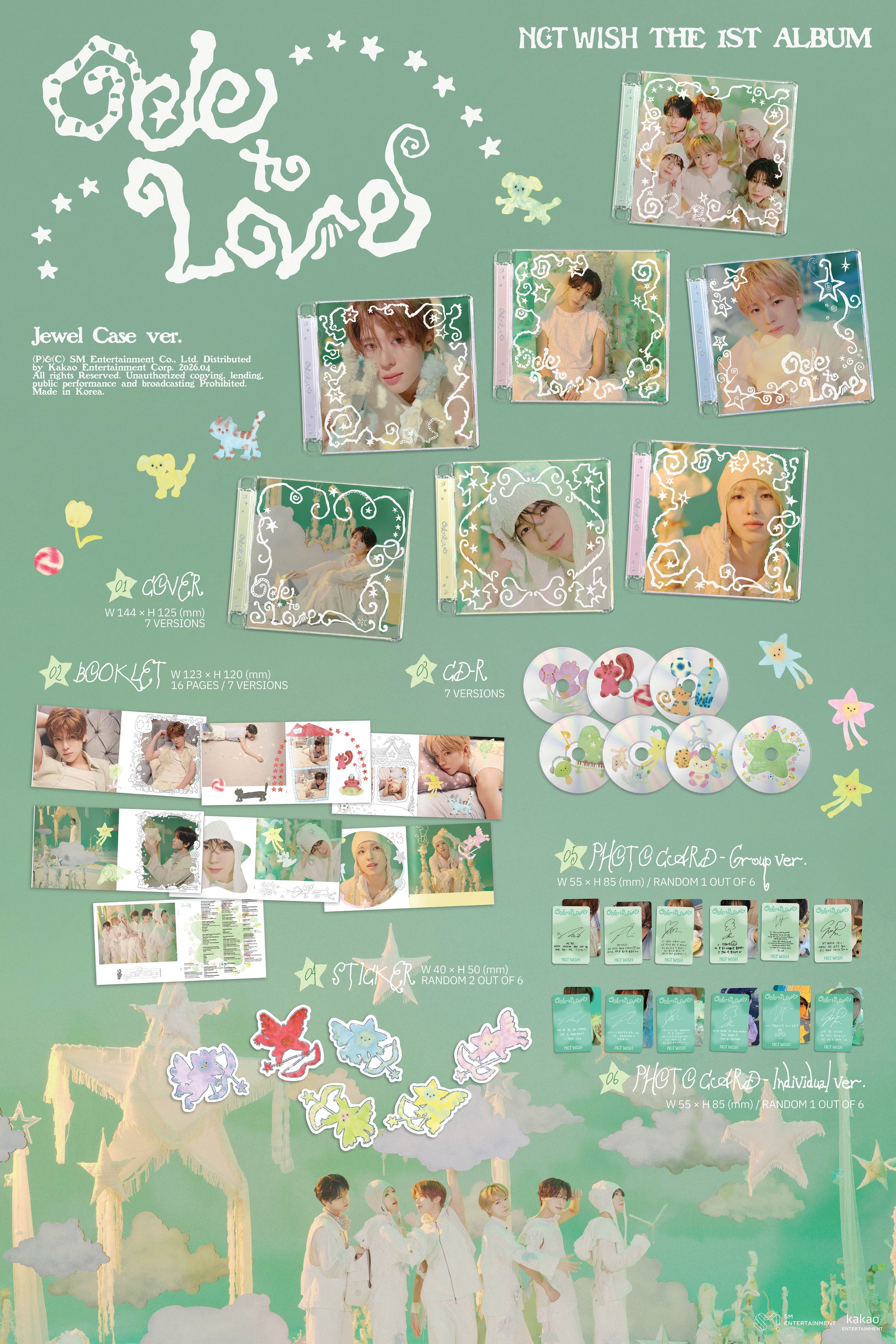 NCT WISH 1ST ALBUM [ODE TO LOVE] (JEWEL CASE VER.)