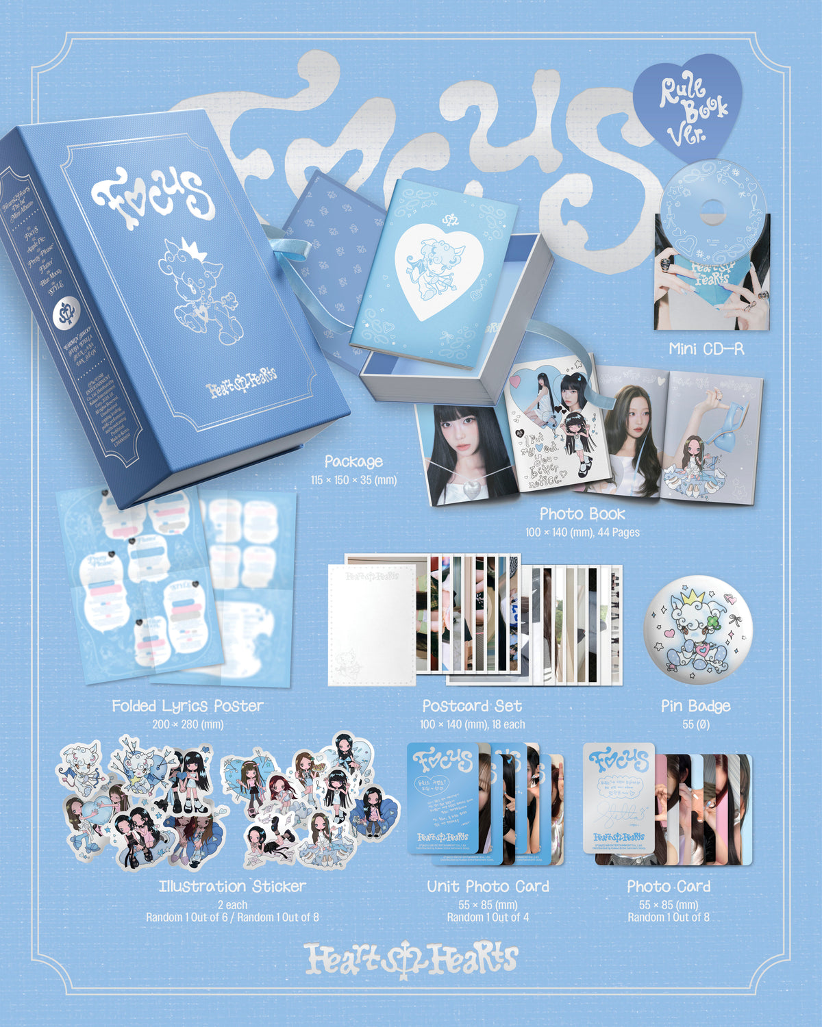 HEARTS2HEARTS 1ST MINI ALBUM [FOCUS] (PHOTOBOOK VER.)