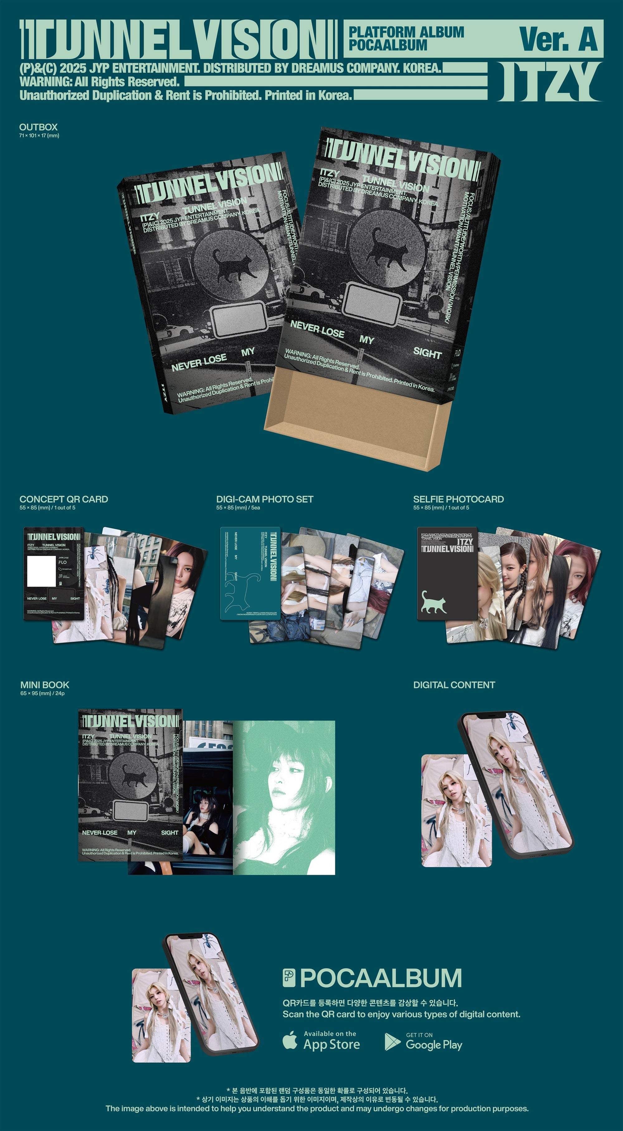 ITZY 11TH MINI ALBUM [TUNNEL VISION] (POCAALBUM VER.)
