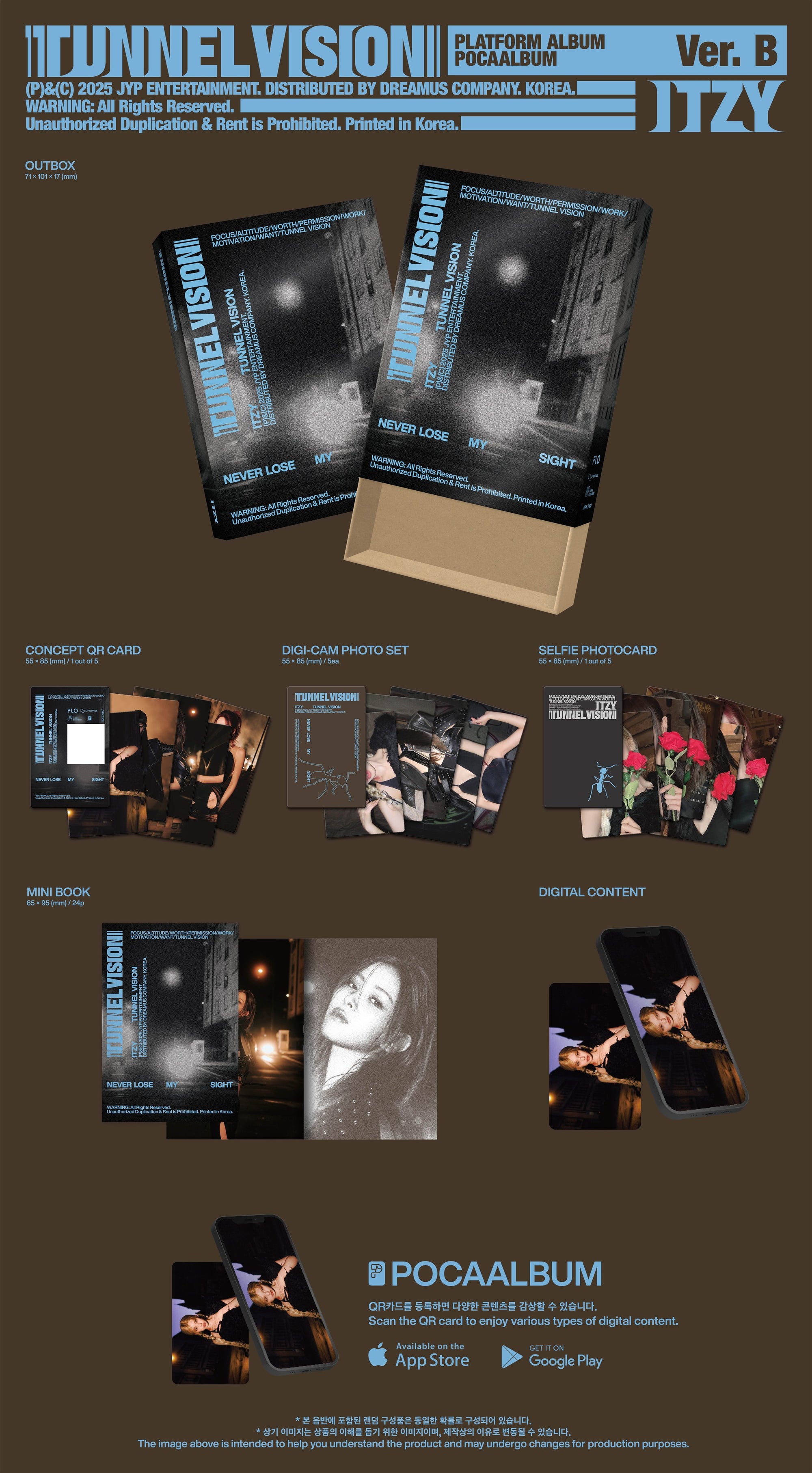 ITZY 11TH MINI ALBUM [TUNNEL VISION] (POCAALBUM VER.)