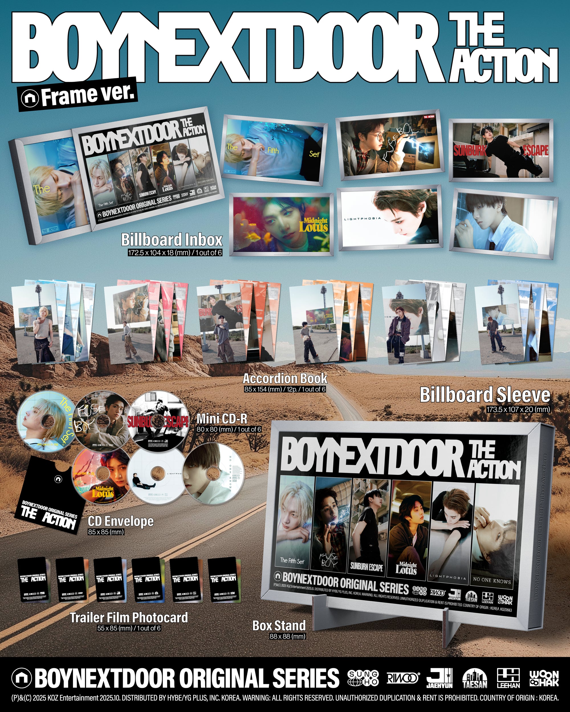 BOYNEXTDOOR 5TH EP ALBUM [THE ACTION] (FRAME VER.)