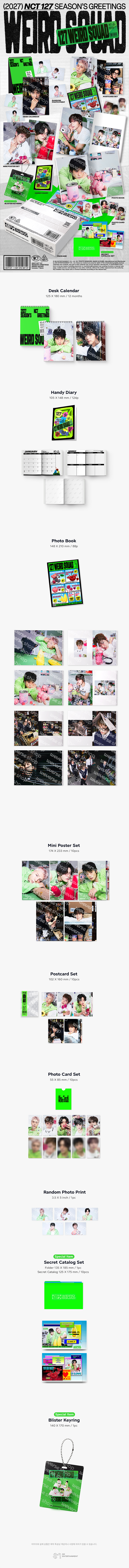 NCT 127 - 2027 SEASON'S GREETINGS (+ WALL CALENDAR)