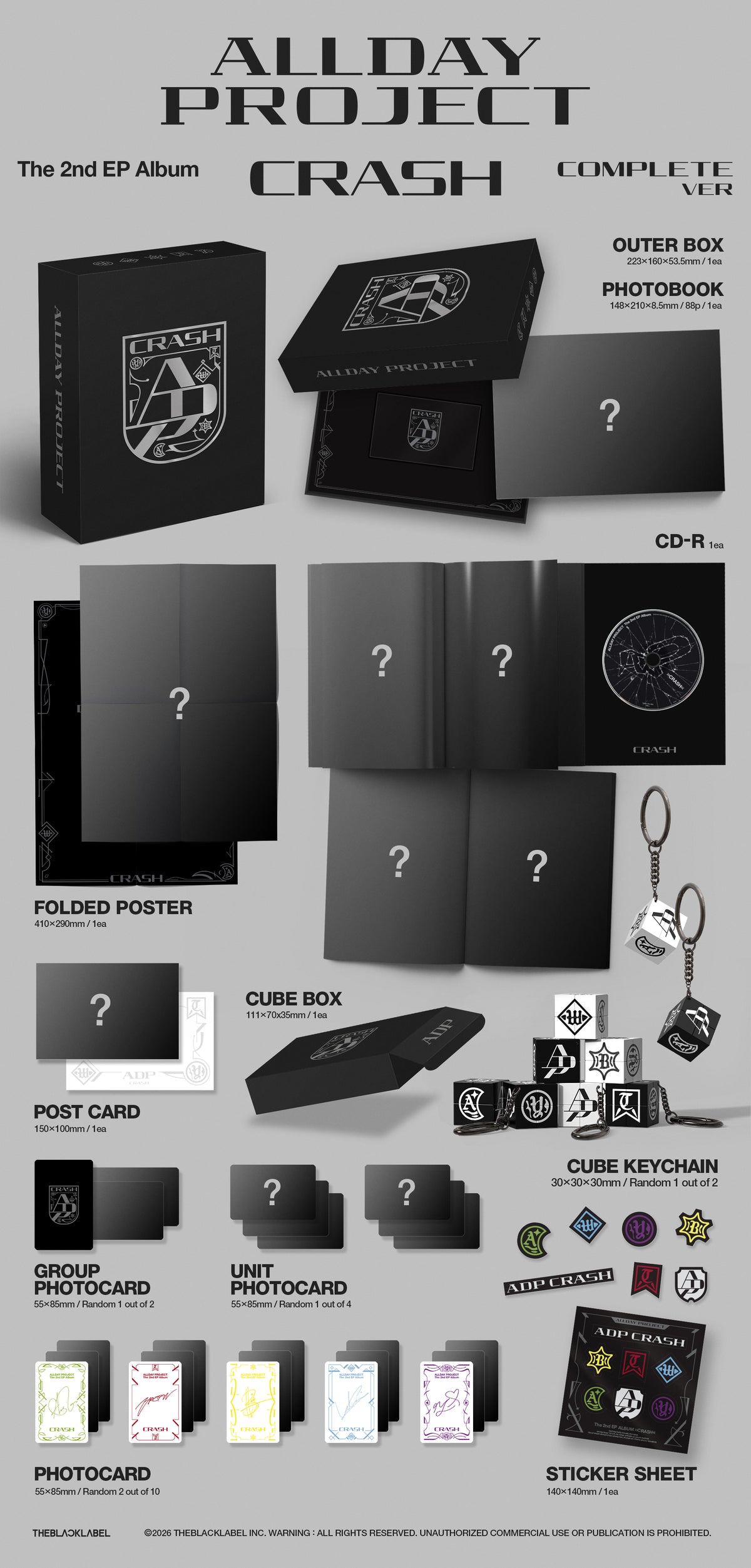 ALLDAY PROJECT 2ND EP ALBUM 'CRASH' (COMPLETE VER.)