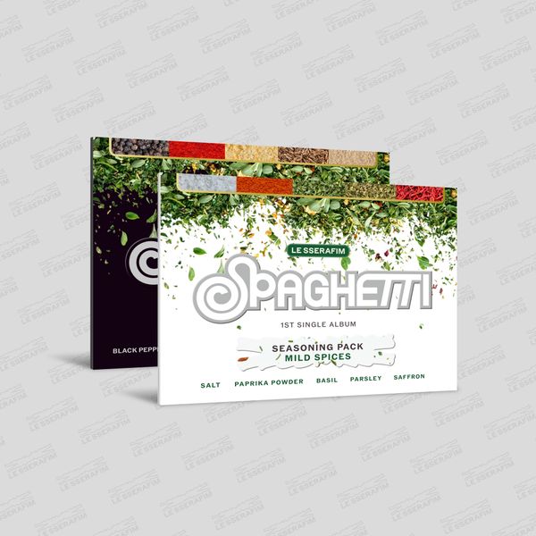 LE SSERAFIM 1ST SINGLE ALBUM [SPAGHETTI] (WEVERSE ALBUMS VER.)