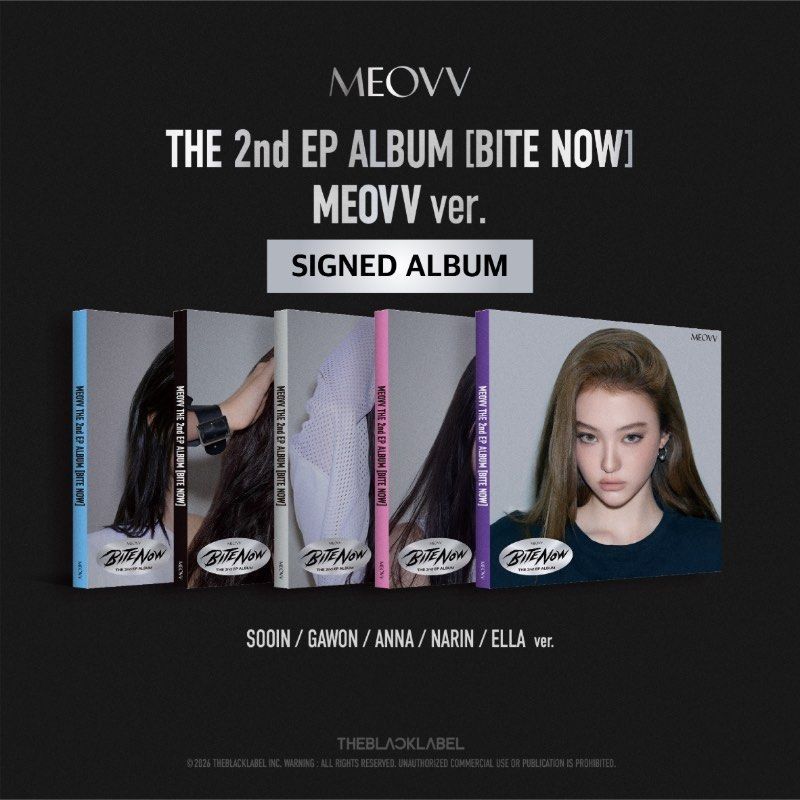 [親簽版自選成員] MEOVV BITE NOW TBL 親簽 專輯 ALBUM 小卡 代購 單封 SOOIN ANNA GAWON ELLA NARIN
