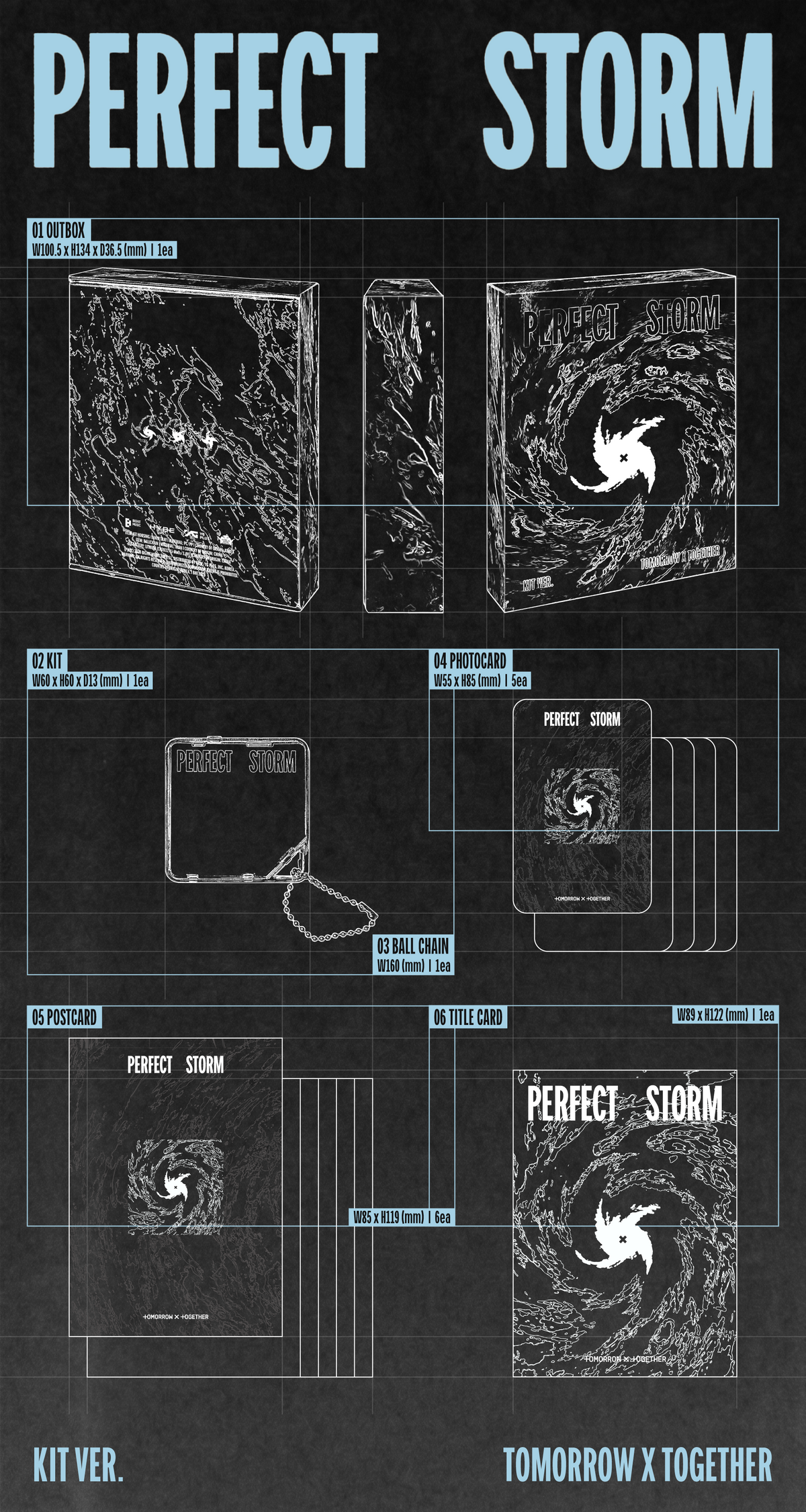 TXT 9TH MINI ALBUM [PERFECT STORM] (KiT VER.)