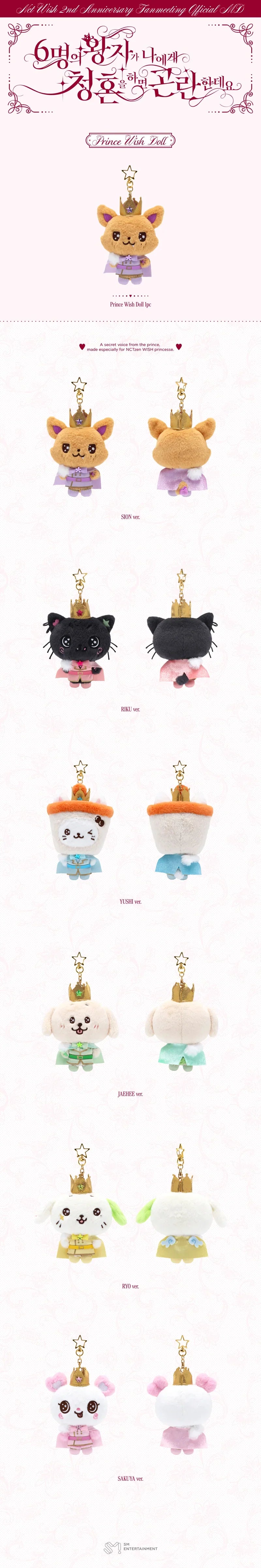 NCT WISH PRINCE WISH DOLL [2ND ANNIVERSARY FANMEETING MD]