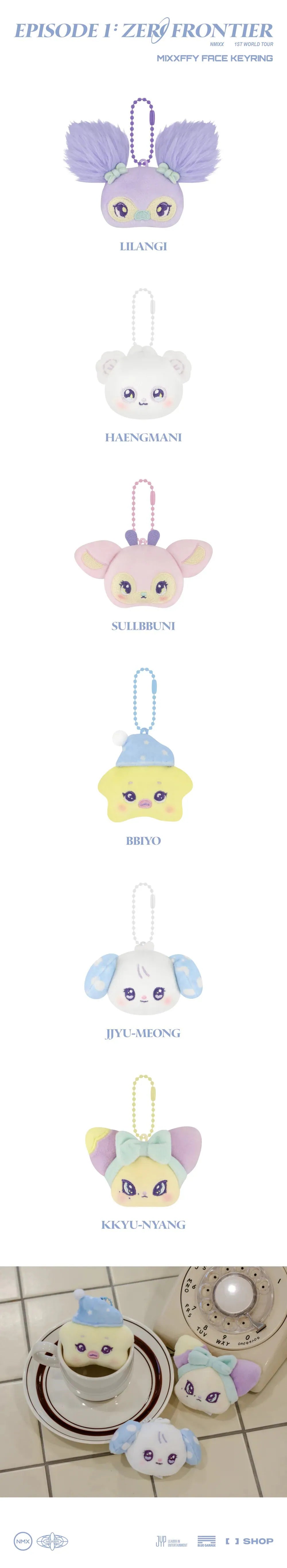 NMIXX MIXXFFY FACE KEYRING