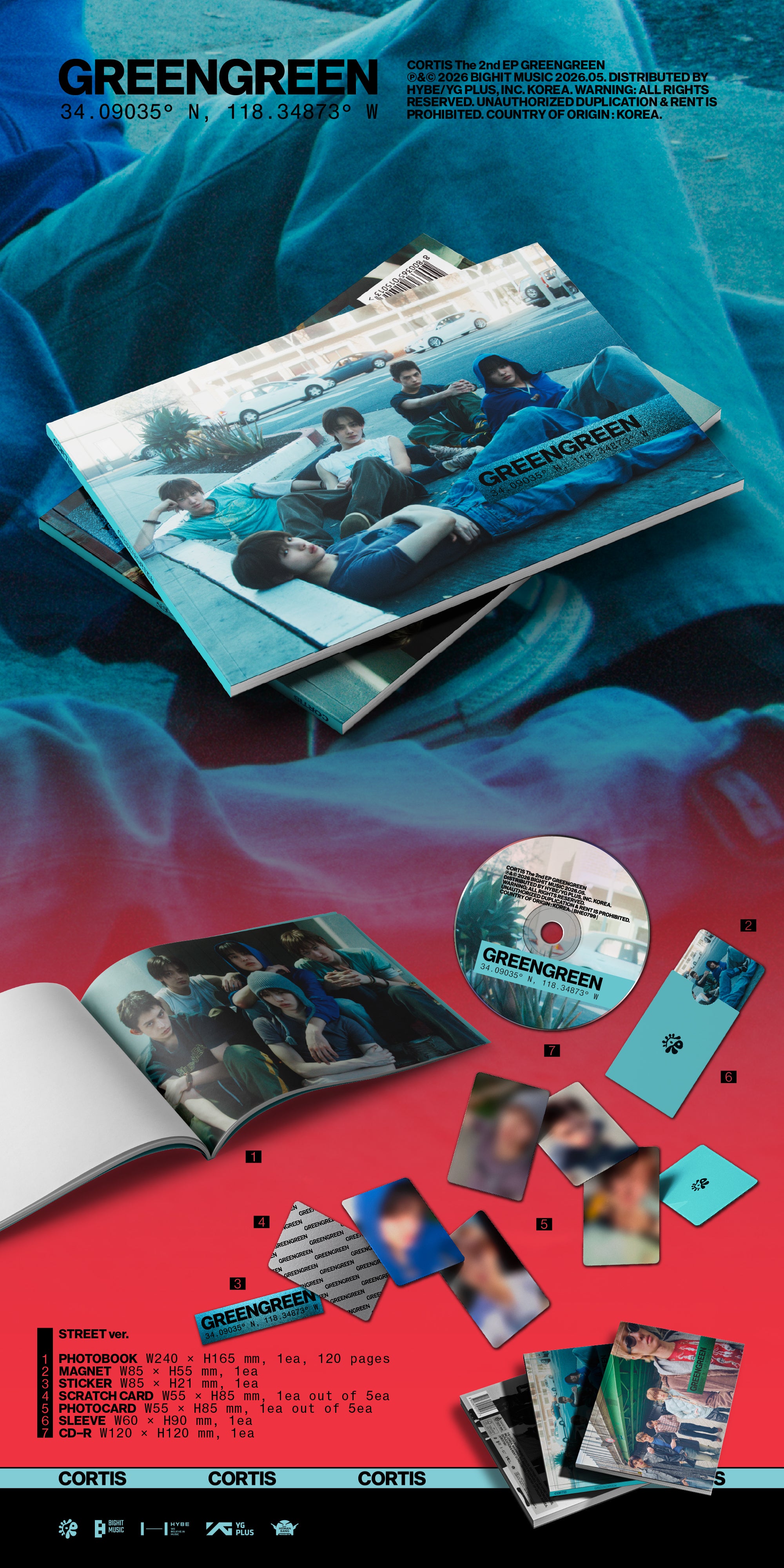 CORTIS 2ND EP ALBUM [GREENGREEN] (PHOTOBOOK VER.)