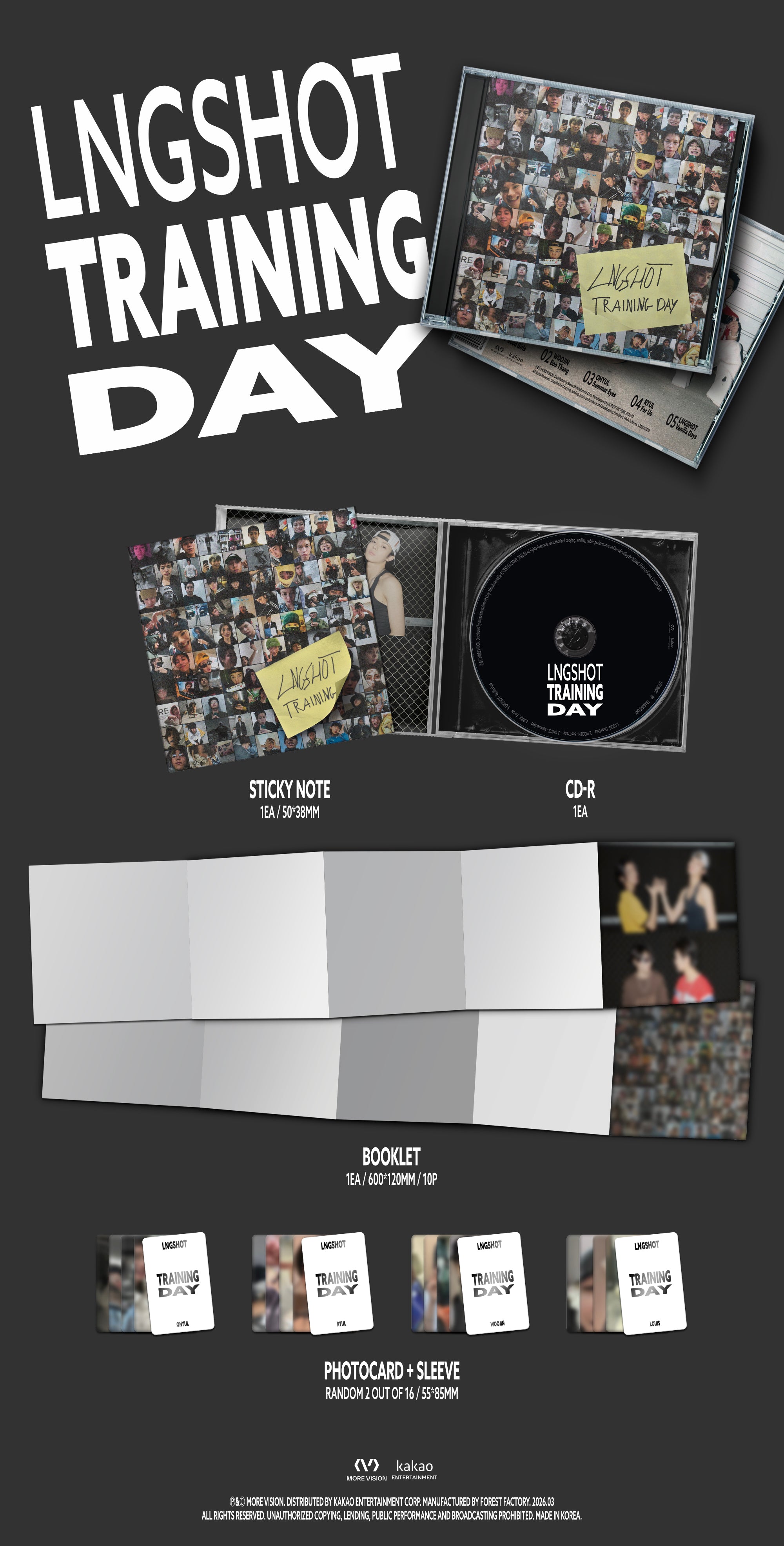 LNGSHOT 1ST EP ALBUM [TRAINING DAY] (LIMITED EDITION)