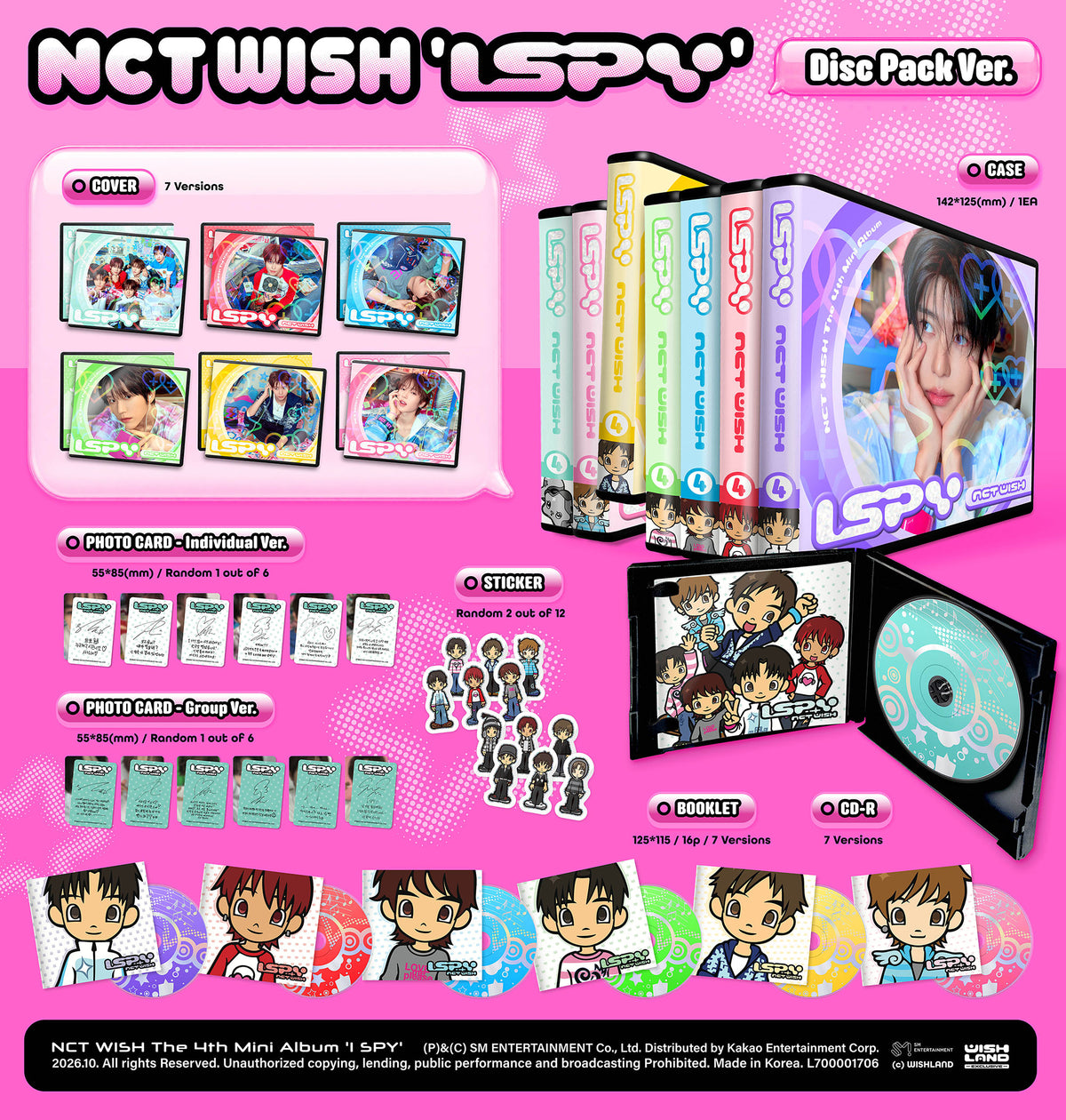 NCT WISH 4TH MINI ALBUM [I SPY] (DISC PACK VER.)
