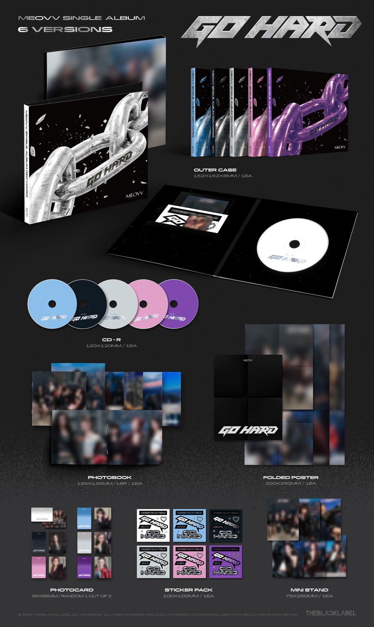 MEOVV SINGLE ALBUM [GO HARD] (PHOTOBOOK VER.)