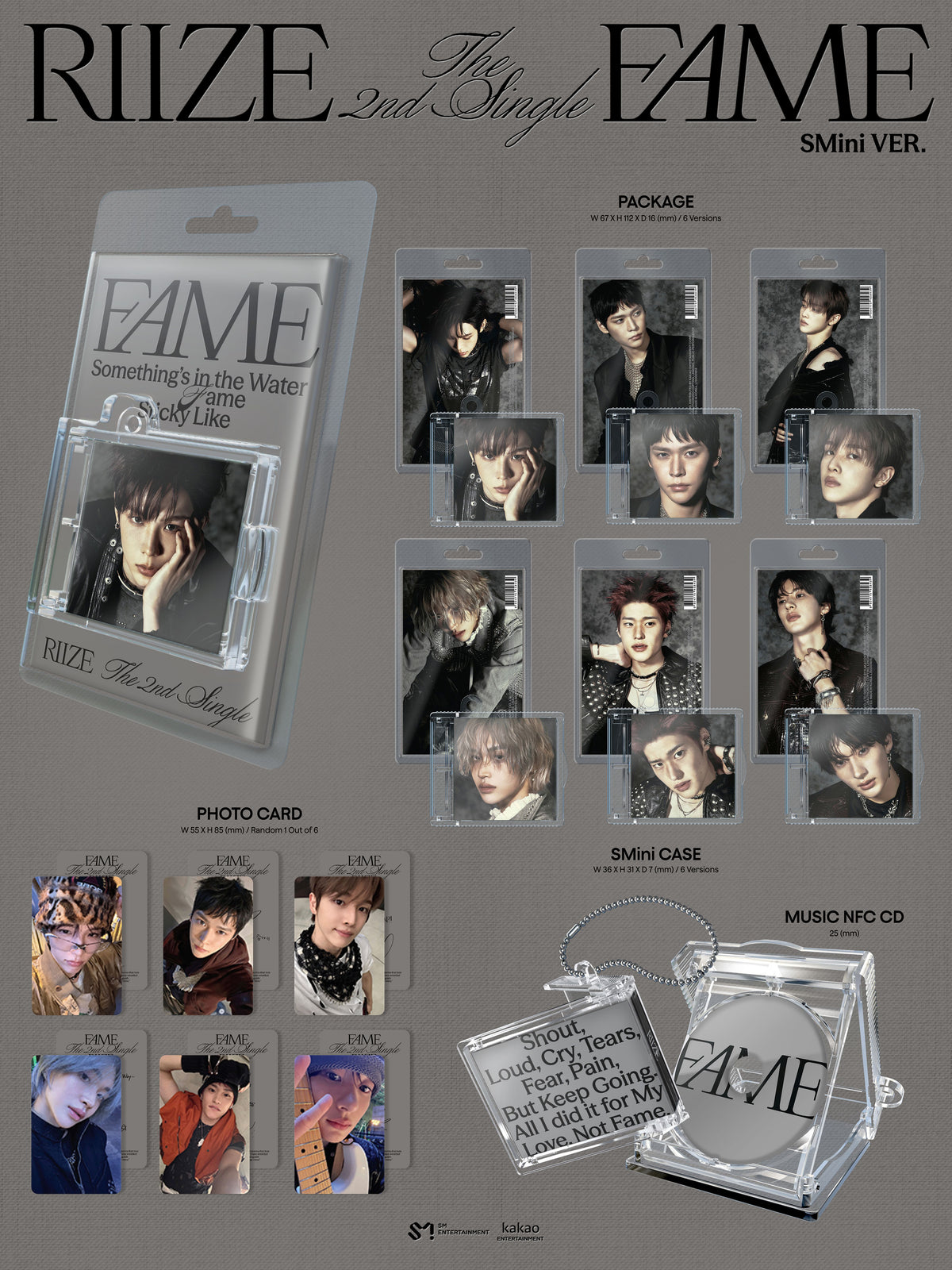 RIIZE 2ND SINGLE ALBUM [FAME] (SMINI VER.) (SMART ALBUM)