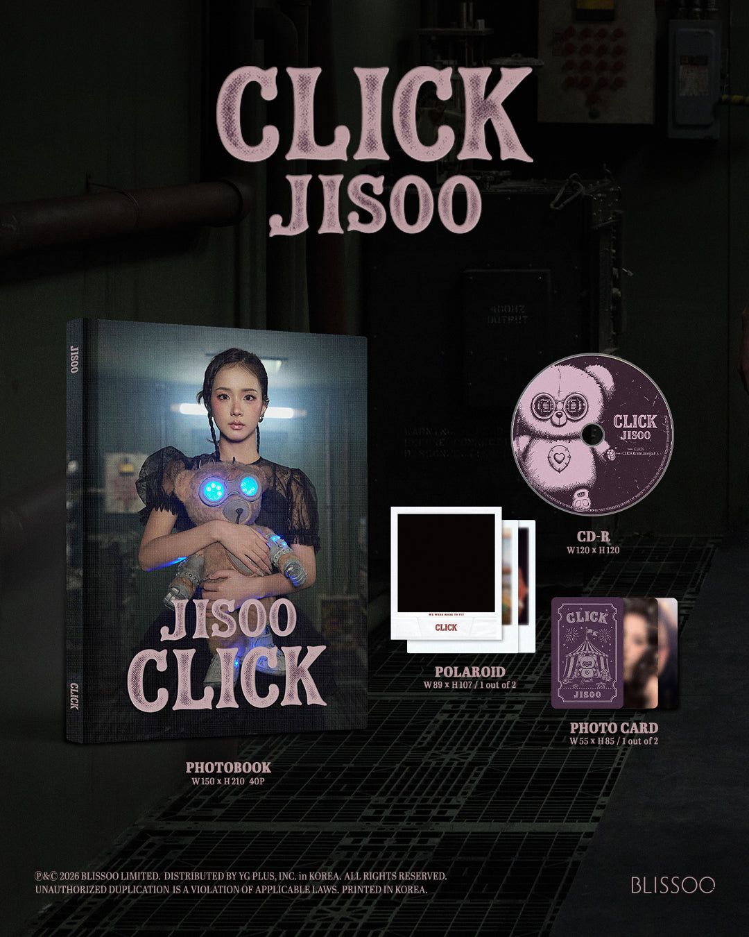BLACKPINK JISOO SINGLE ALBUM [CLICK] (PHOTOBOOK VER.)