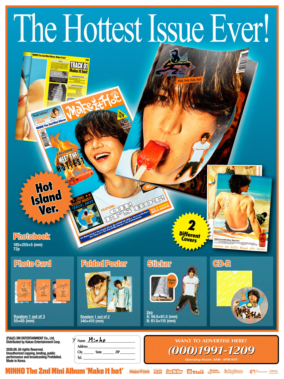 SHINEE MINHO 2ND MINI ALBUM [MAKE IT HOT] (HOT ISLAND VER.)