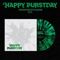 [現貨] SEVENTEEN HAPPY BURSTDAY 黑膠 專輯 ALBUM 代購 BLACK SPLATTER & EVERGREEB COLOR LP 小卡