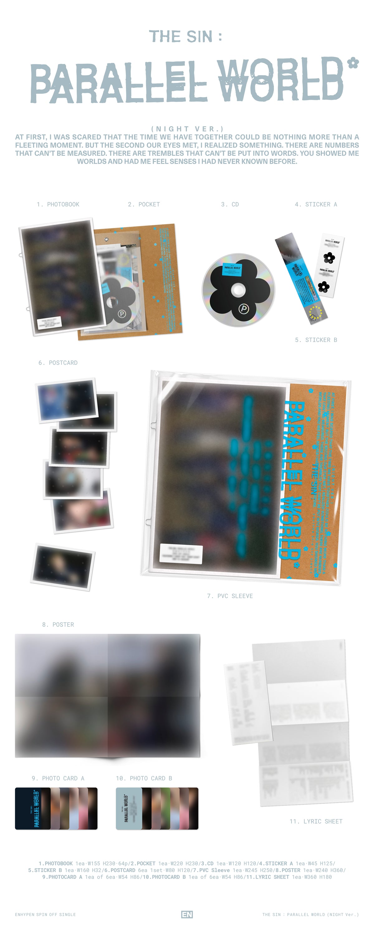 ENHYPEN SPIN-OFF SINGLE [THE SIN : PARALLEL WORLD] (PHOTOBOOK VER.)