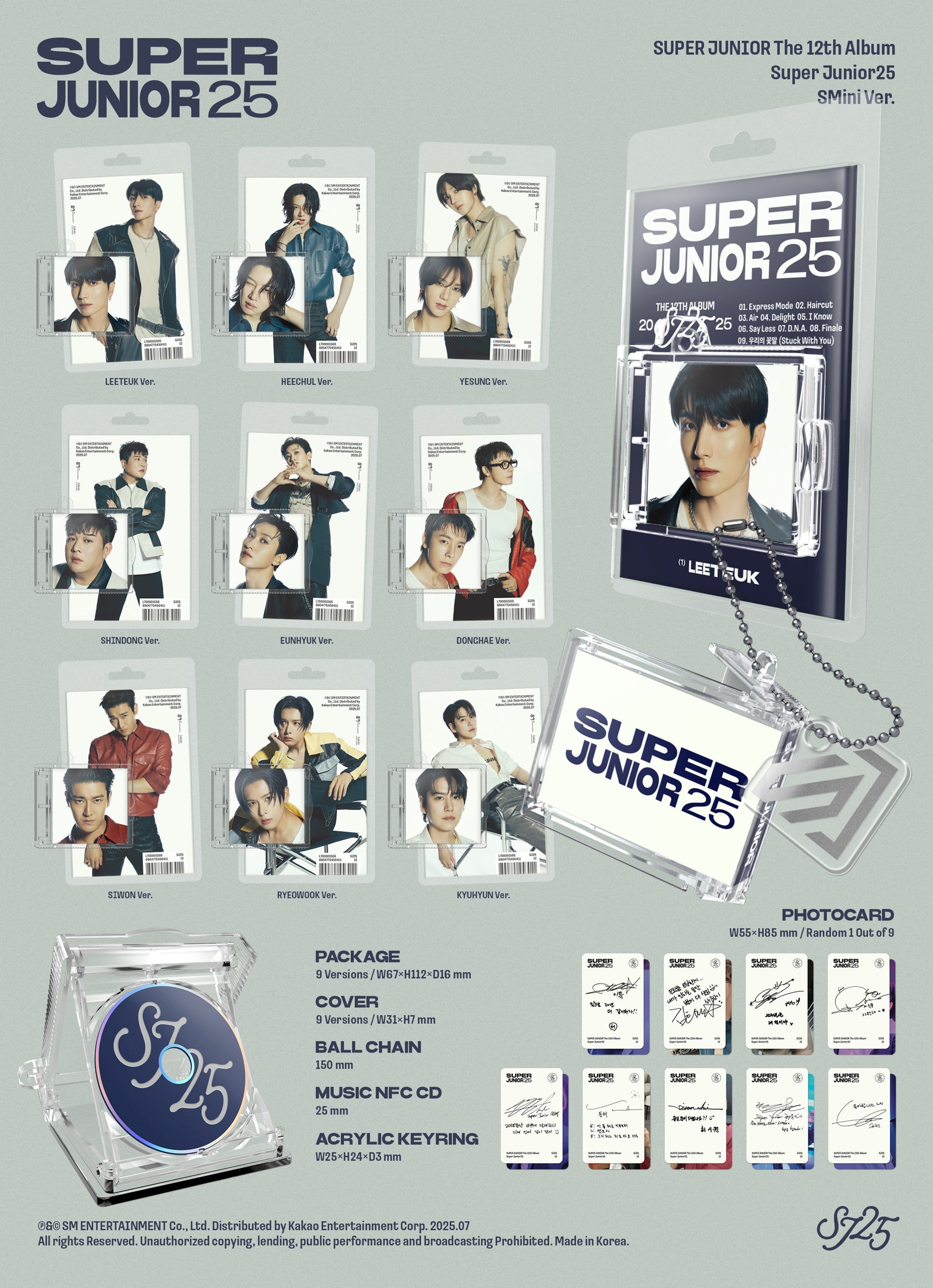 SUPER JUNIOR 12TH ALBUM [SUPER JUNIOR25] (SMINI VER. )