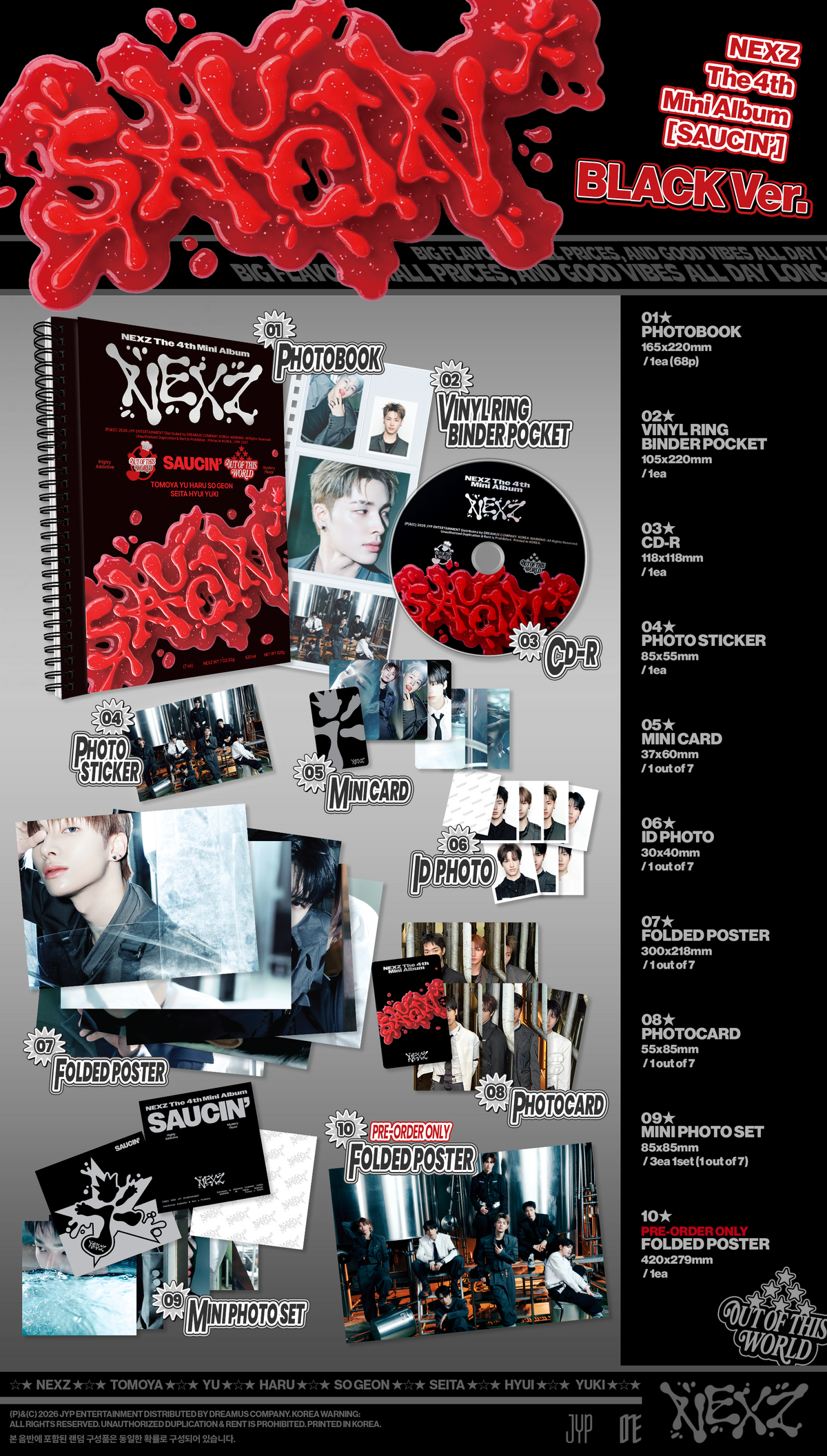 NEXZ 4TH MINI ALBUM [SAUCIN'] (PHOTOBOOK VER.)