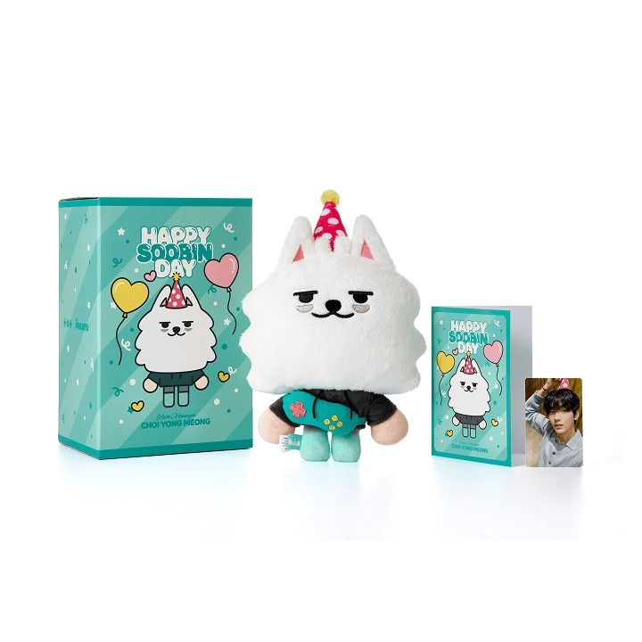 [現貨] TXT SOOBIN 崔秀彬 CHOI YONG MEONG PLUSH SET 娃娃 公仔 站姿娃 生日 周邊 小卡 代購