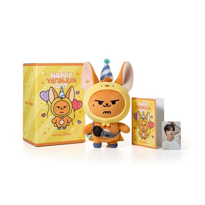 [現貨] TXT YEONJUN HWANG CHOON PLUSH SET 黃春 公仔 娃 崔然竣 小卡